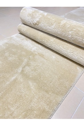 ARBESE Krem Peluş Kaymaz Taban Post Yolluk Koridor Antre Mutfak Yatak Odası K...