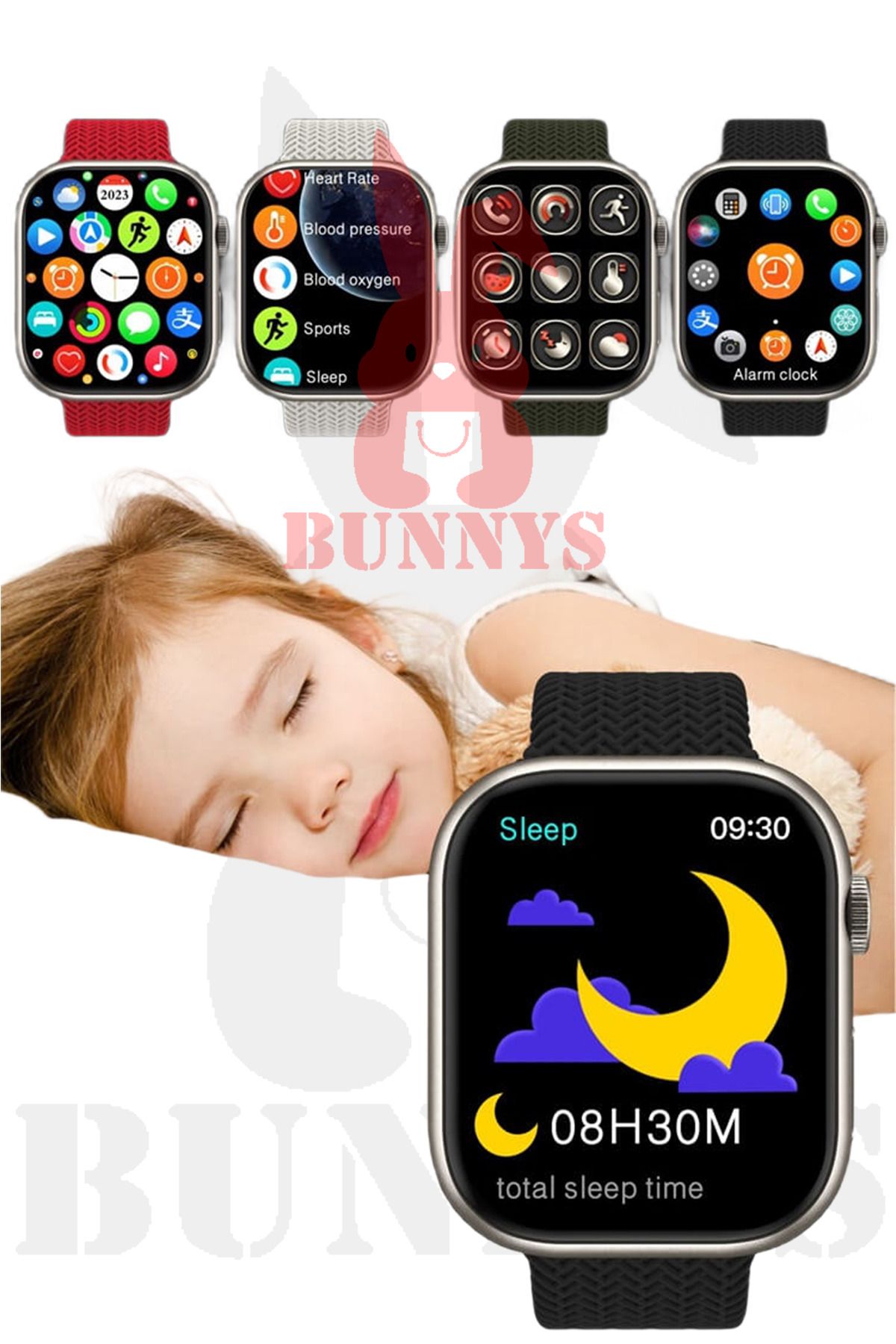RABB T STORE Huawei P30 Pro New Edition Uyumlu Ak ll Saat Konu ma Ozellikli Watch HK9 PRO 45MM
