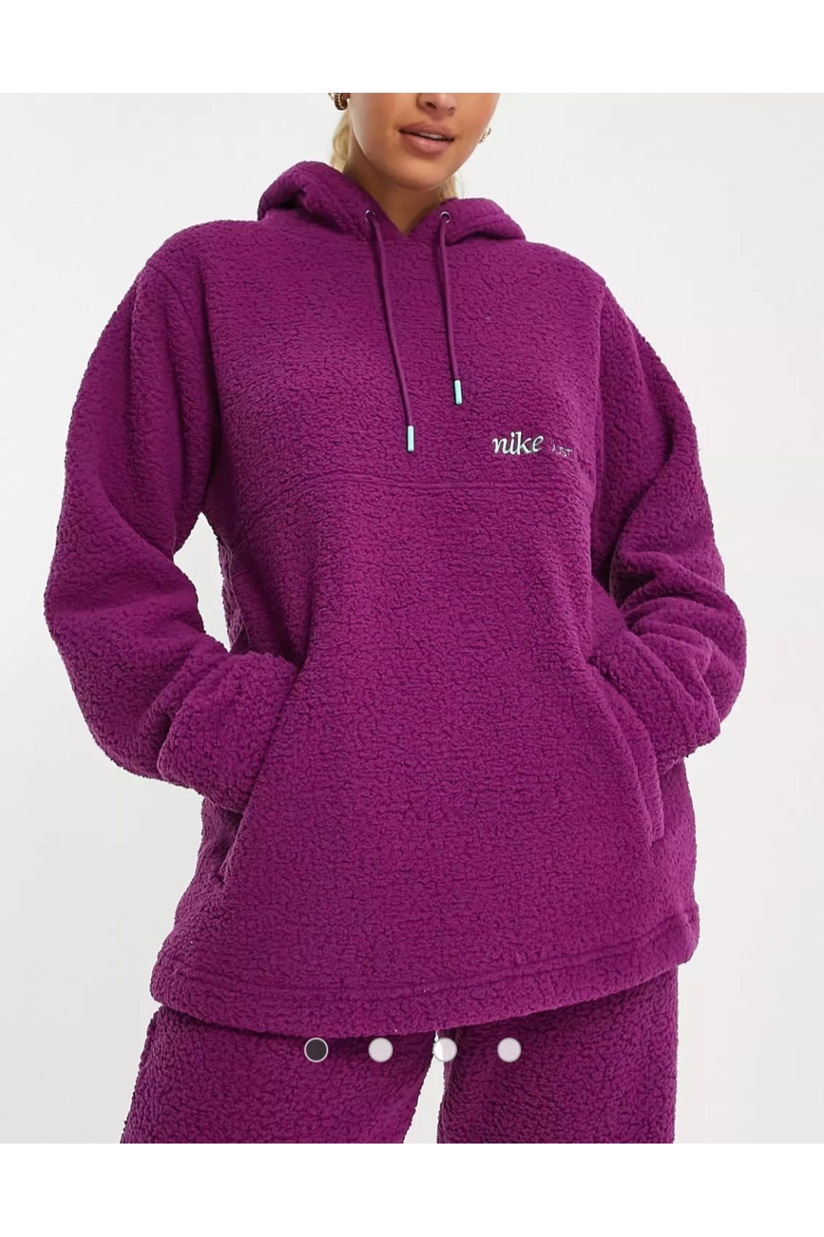 Purple nike fleece shop