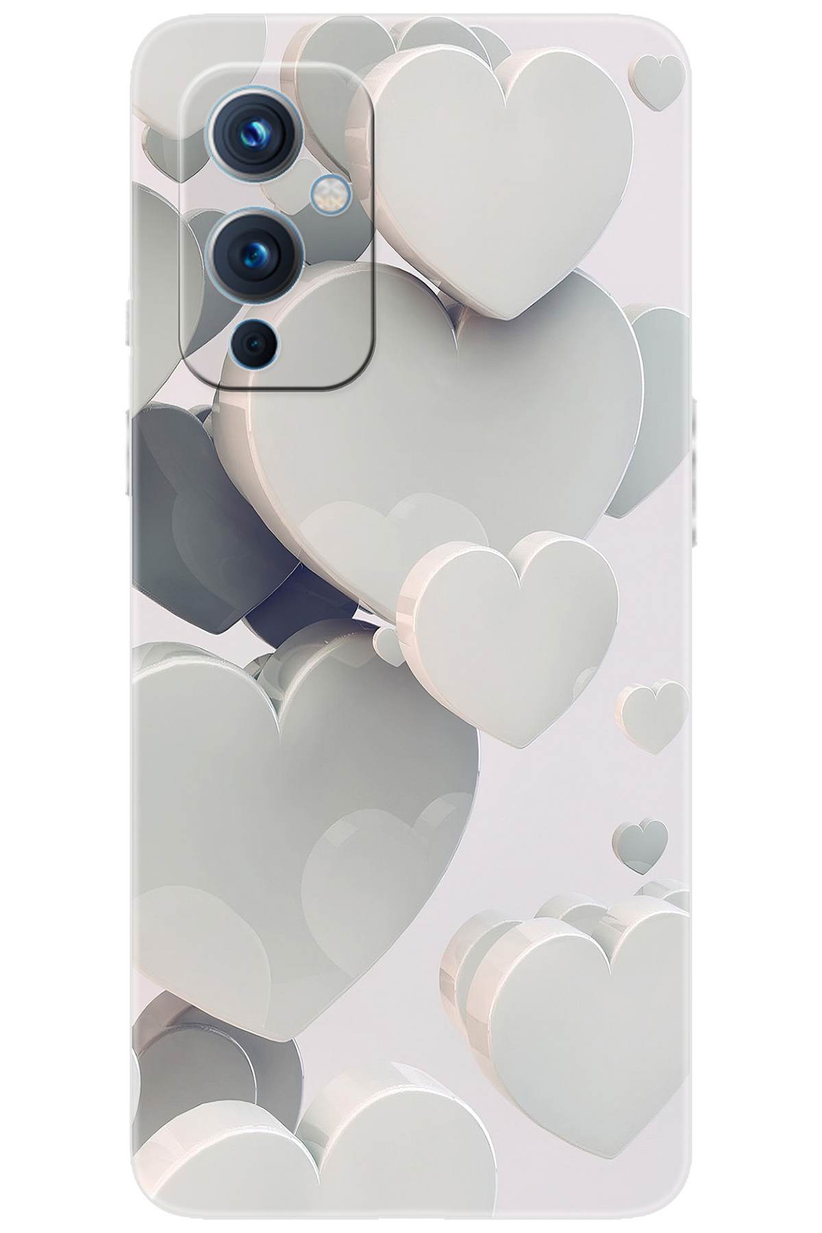9 LE2115-LE2117 Compatible Sheath Pattern Printed Silicone White Hearts NGO:259 CP-QMVASMh