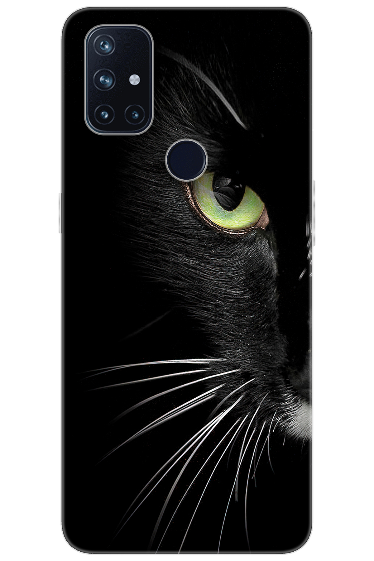 Nord N10 5G (BE2029) Compatible Sheath Pattern Printed Silicone Face Cat NGO:482 CP-D3zI6Ed