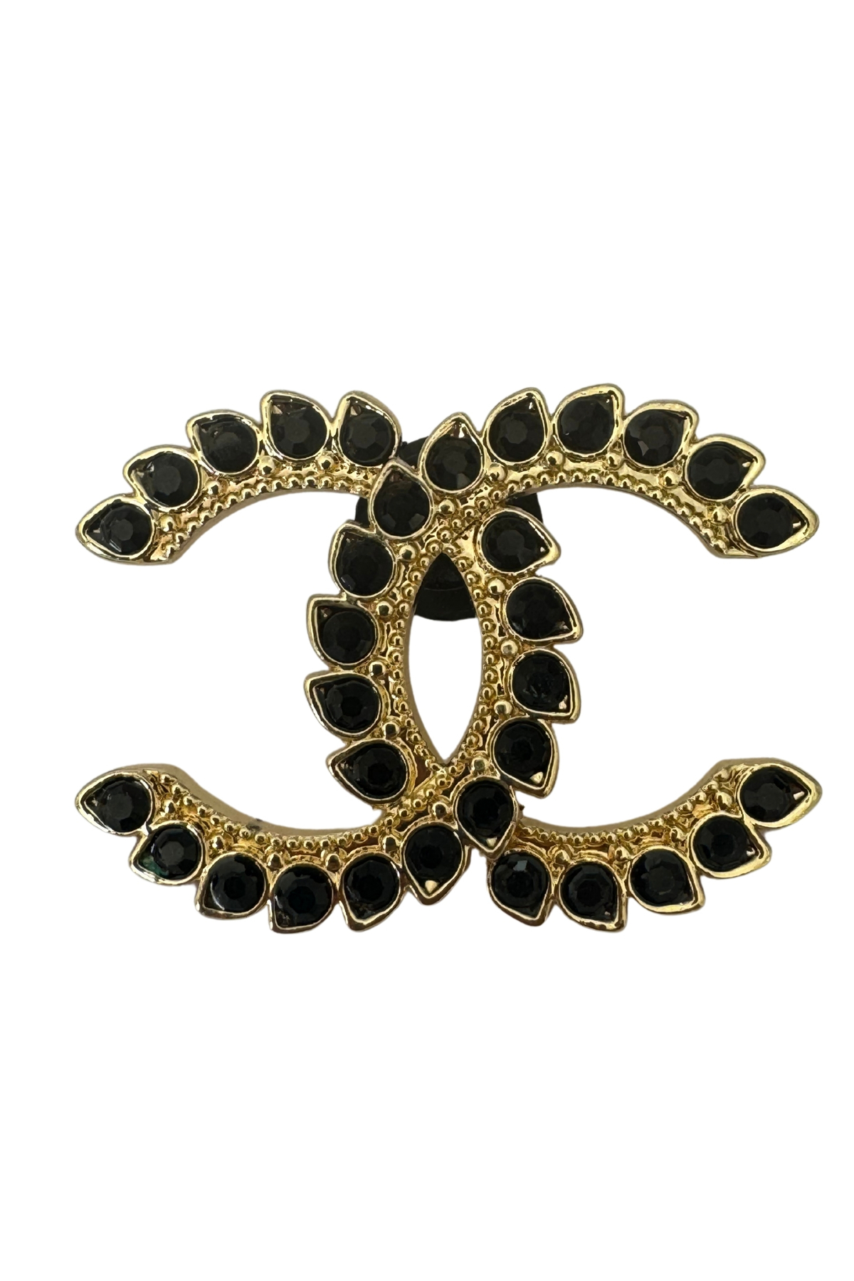 Crocs Metal Taşlı Terlik Süsü siyah chanelMetal Taşlı jibbitzMetal