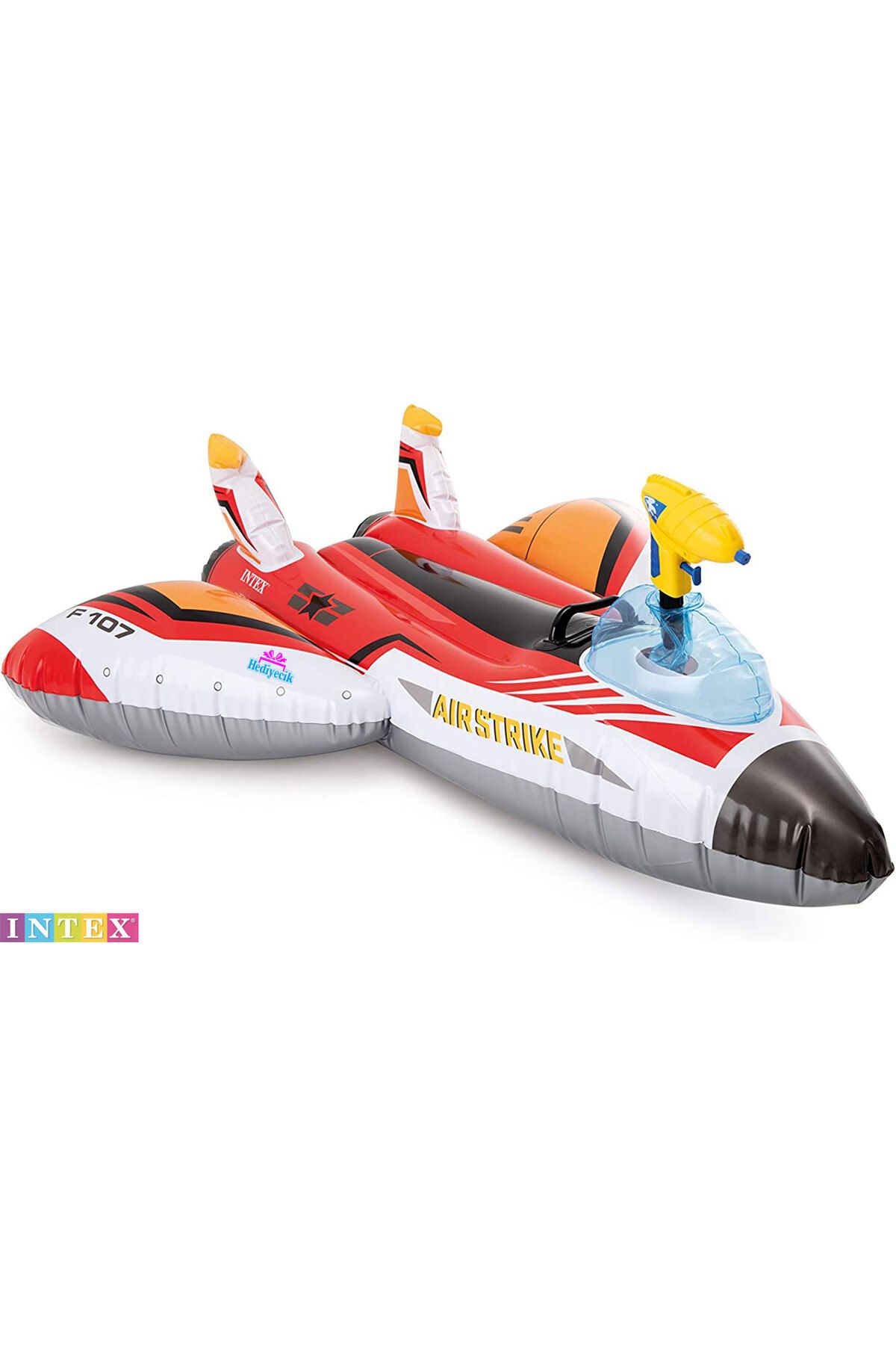 hediyecik-x Water Pistol Kids Airplane and Pool Rider - 117x117 Cm 4