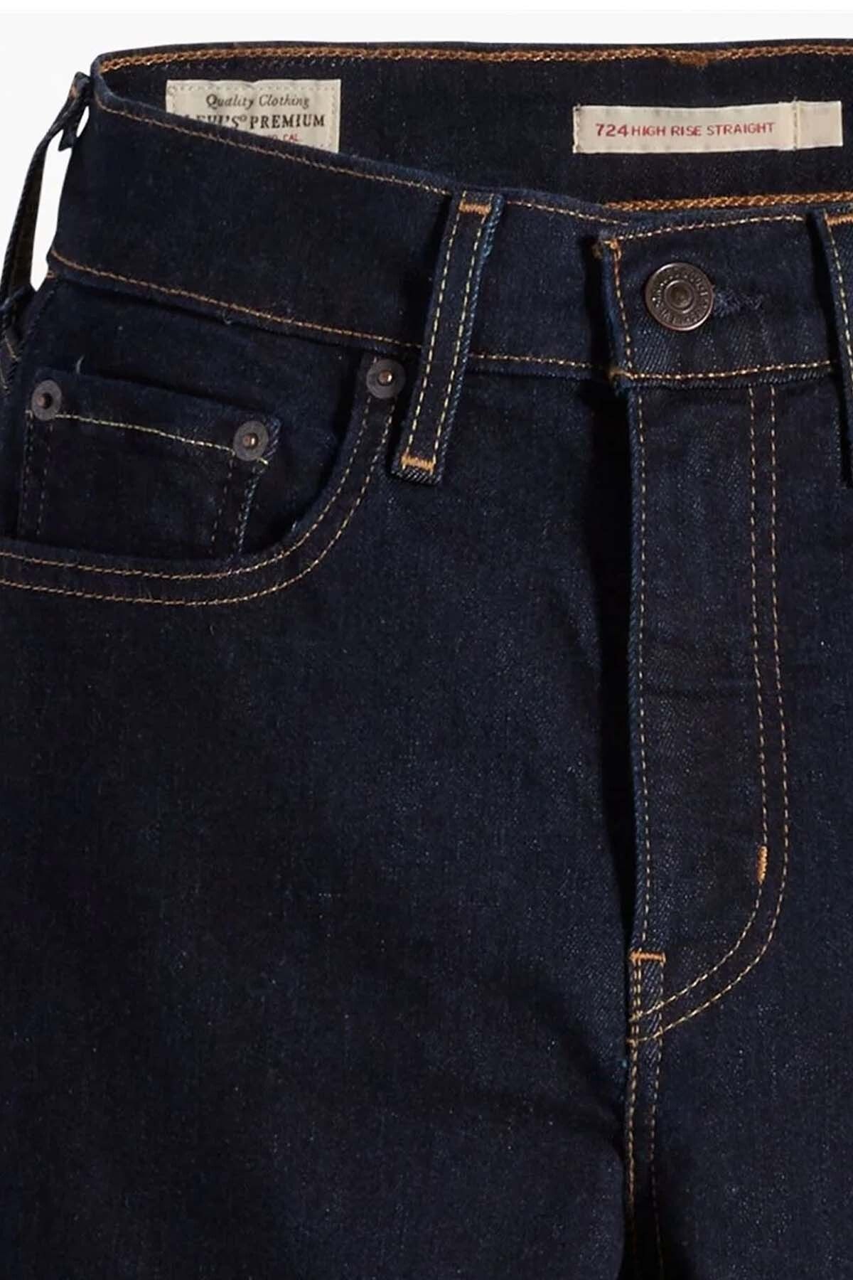 Levi s 724 High Rise Straight Women s Jean Trousers blue Wave Rinse 18883 0227 Trendyol