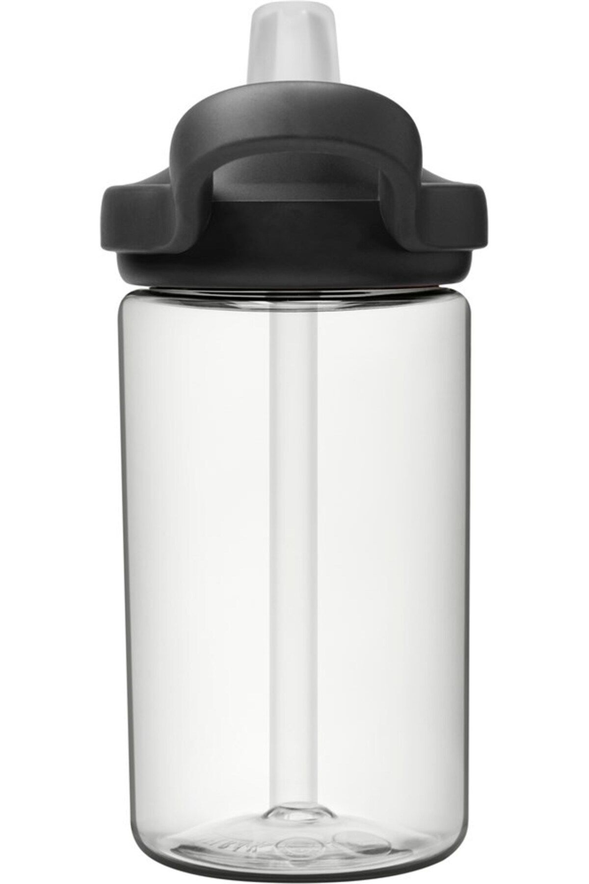Camelbak-Eddy Clear Recycled Tritan Plastic Gray Water Bottle with Straw 400 ml 2