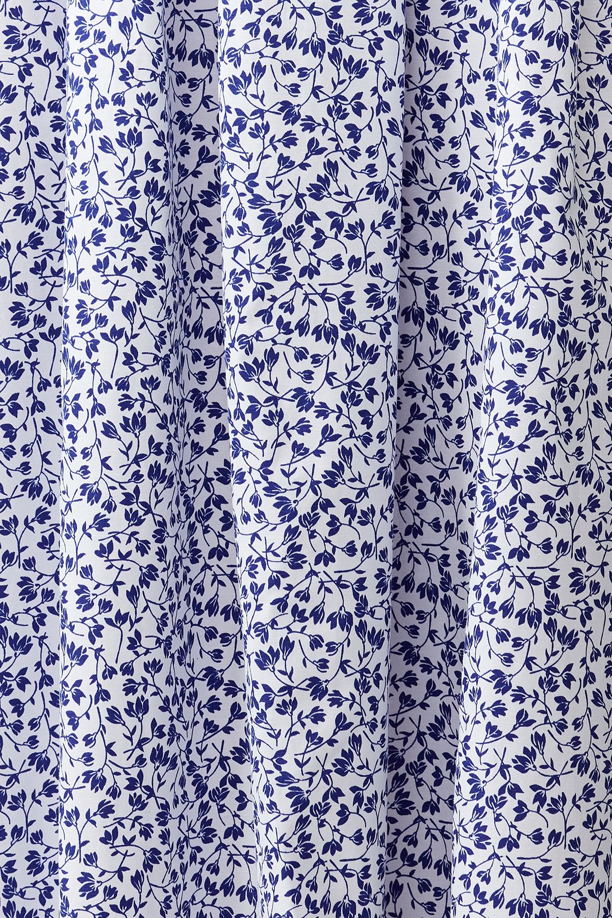 Trendyol Collection-Rochie maxi țesătă din popelin, cu decolteu în formă de inimă, cu imprimeu floral albastru TWOSS24EL00700 4