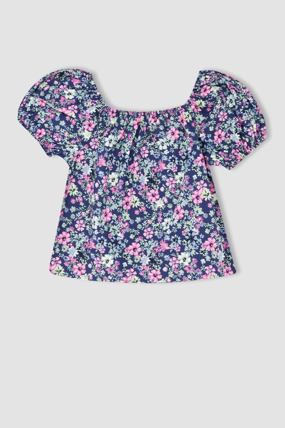 لباس مجلسی دخترانه آبی سرمه ای دفکتوDefacto | X7626A622HS اورجینال - تصویر 6