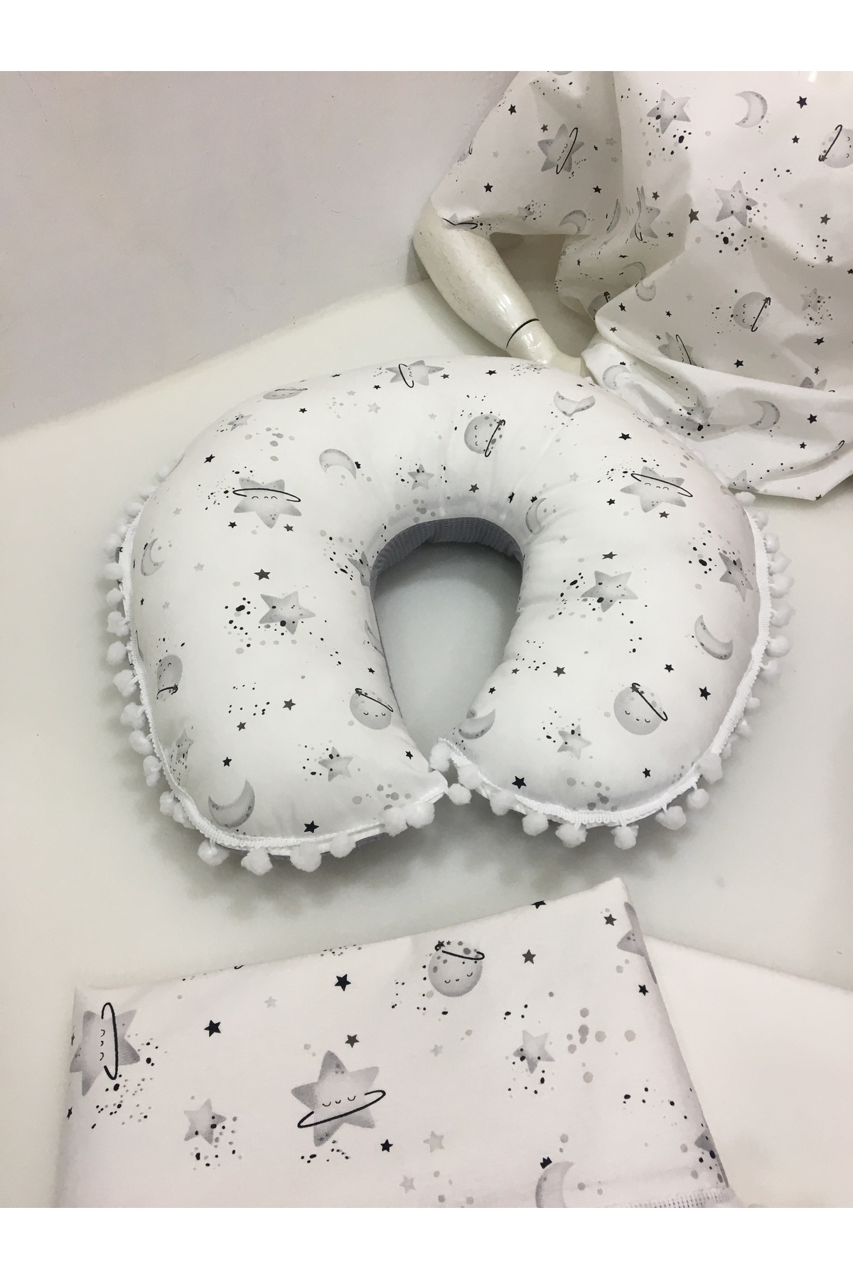 BUSEBABYHOME Çok Amaçlı Babynest , Puset Örtüsü , Alt Açma Ve Battaniye, Nevresim Takımı 15'li Set Bebek Çeyizi fotoğrafı 7 (önizleme)