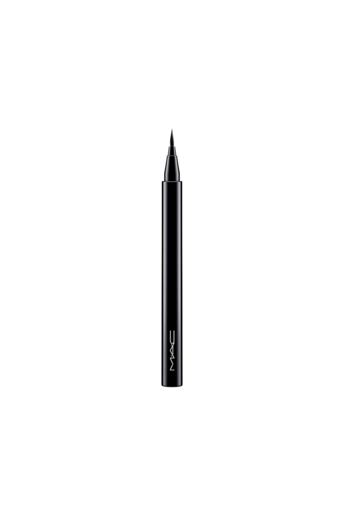 M.A.C-BRUSHSTROKE SHARP EYES 24-HOUR EYELINER - BRUSHBLACK KEYON1948 2