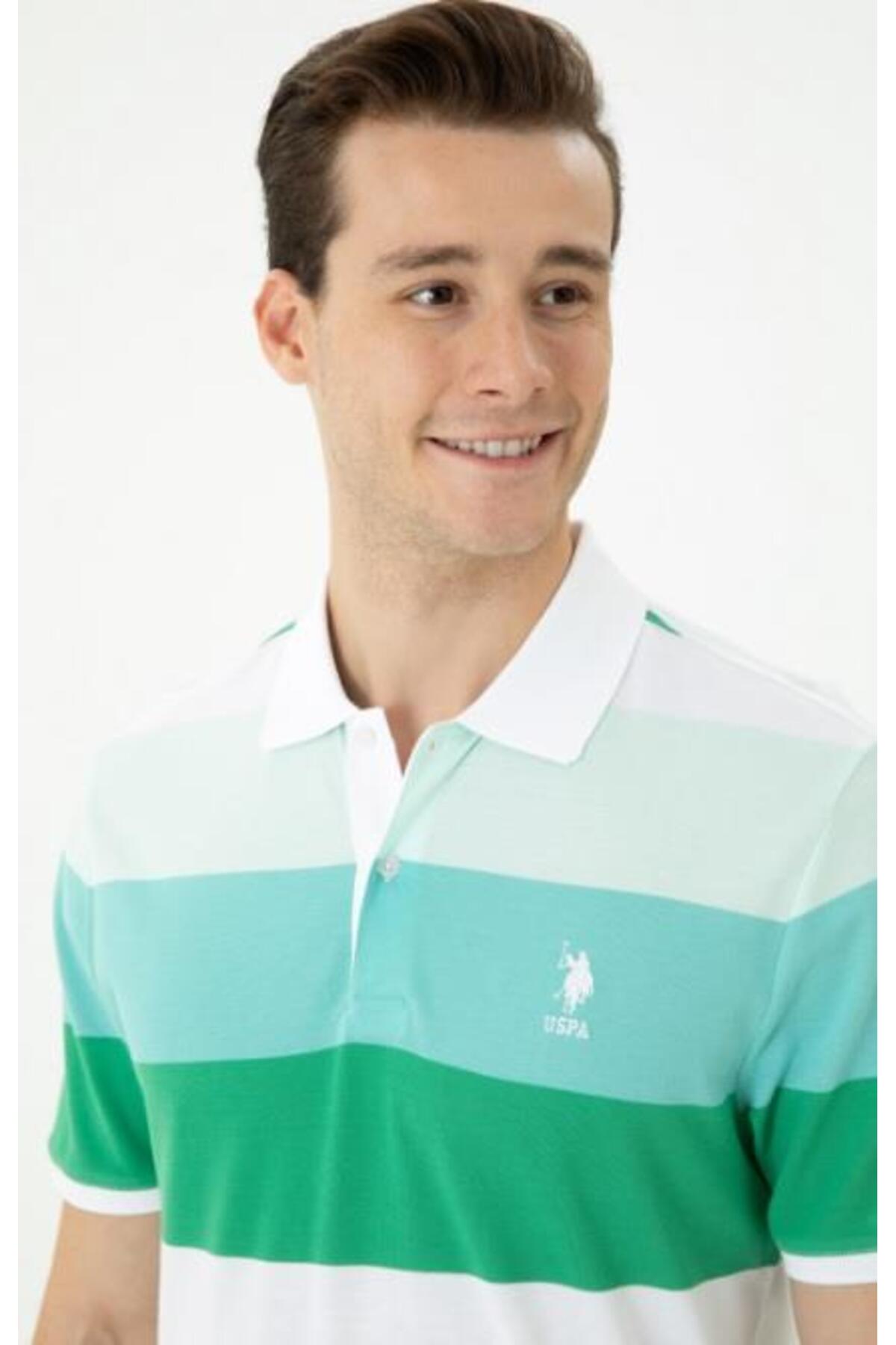 پولوشرت مردانه یقه پلو | یو اس پولو U.S. Polo Assn. 1572846 YEŞİL TR - تصویر 2