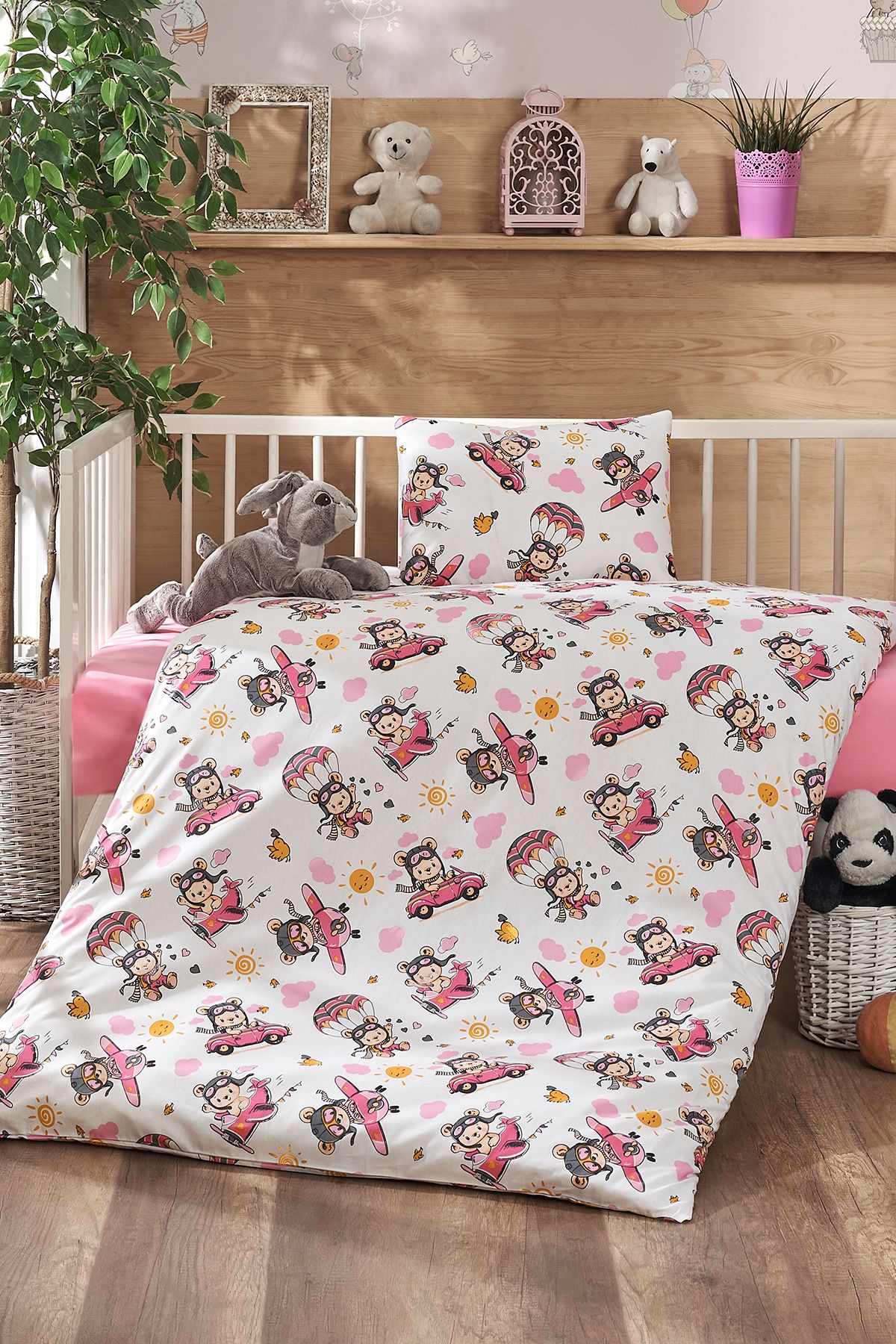 LaLiva-Pilot Baby Duvet Cover Set 100% Cotton Natural Healthy Akfil-Poplin Fabric Organic Cotton 2