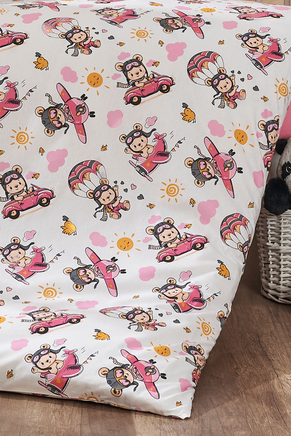 LaLiva-Pilot Baby Duvet Cover Set 100% Cotton Natural Healthy Akfil-Poplin Fabric Organic Cotton 5
