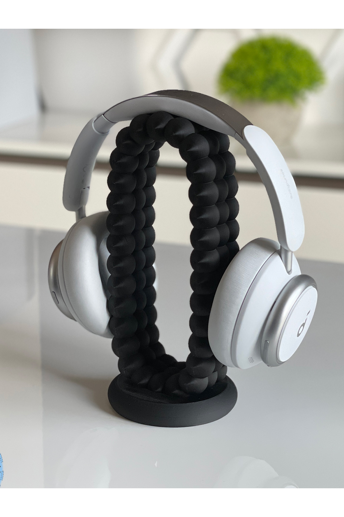 Nerva Design 3D Dekoratif Baloncuk Kulaklık Standı, Masaüstü Kulaklık Tutacağı