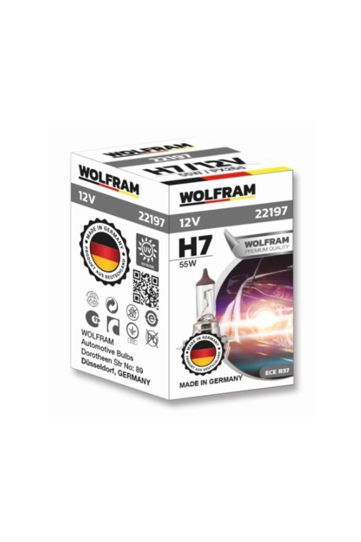 WOLFRAM Far Ampulü H7 WOLFRAM Marka