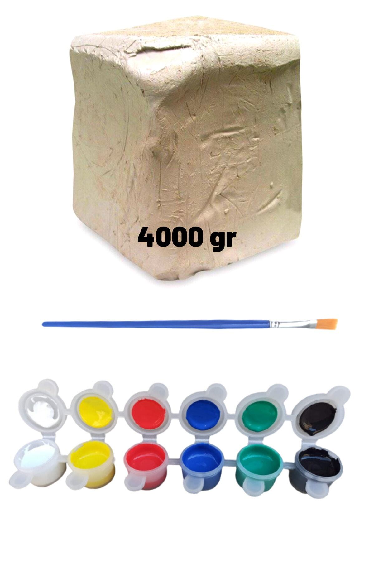 Seramik Hamuru Başlangıç, Kil Çamuru Seti, Doğal Oyun Hamuru 4000 gr