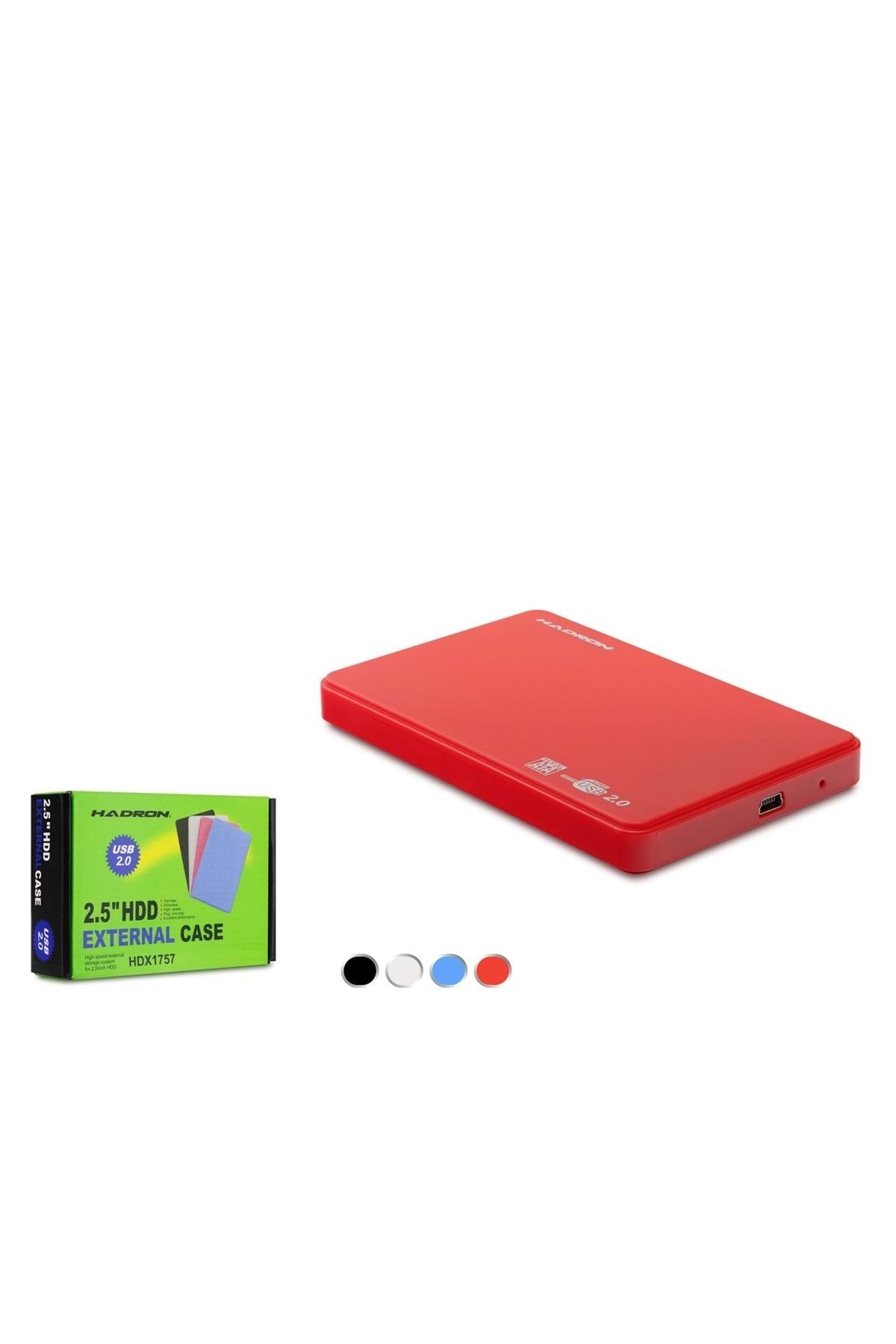HADRON Hdx1757 Uyumlu Harddisk Kutusu Plastik Usb 2.0 Sata 2.5