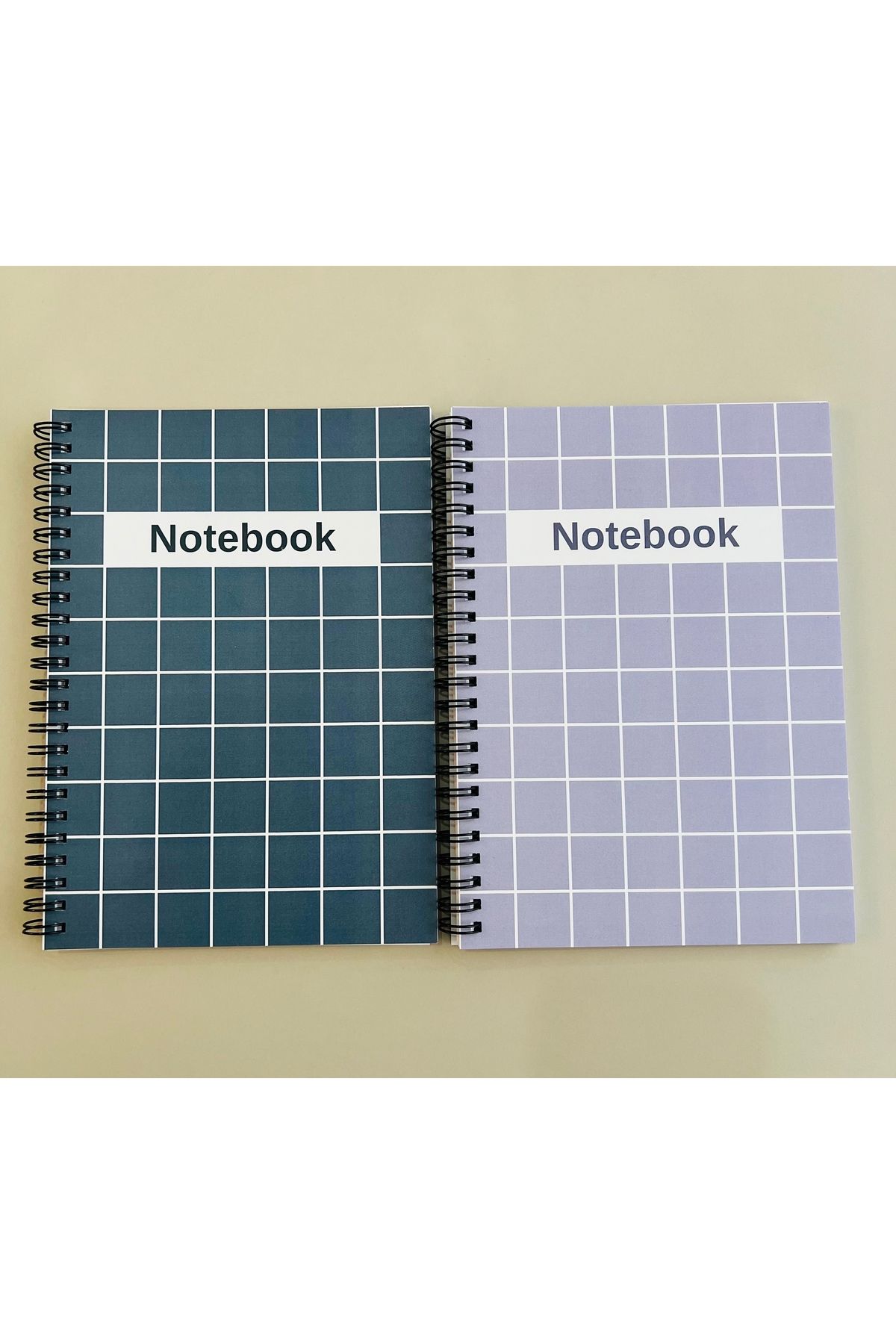 Notebook-Set of 2 Notebooks 15x21cm 60 Sheets 120 Pages Unlined Notebook Cardboard Cover 2