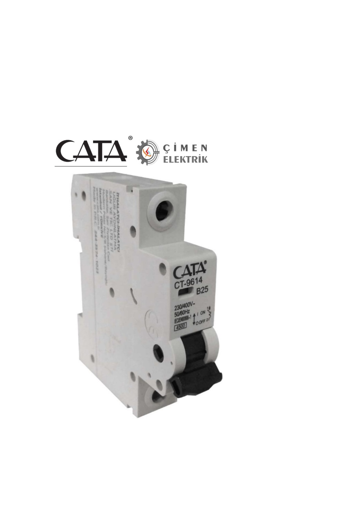 Cata Ct 9614 1x25a 4.5ka B Tipi Otomatik Sigorta