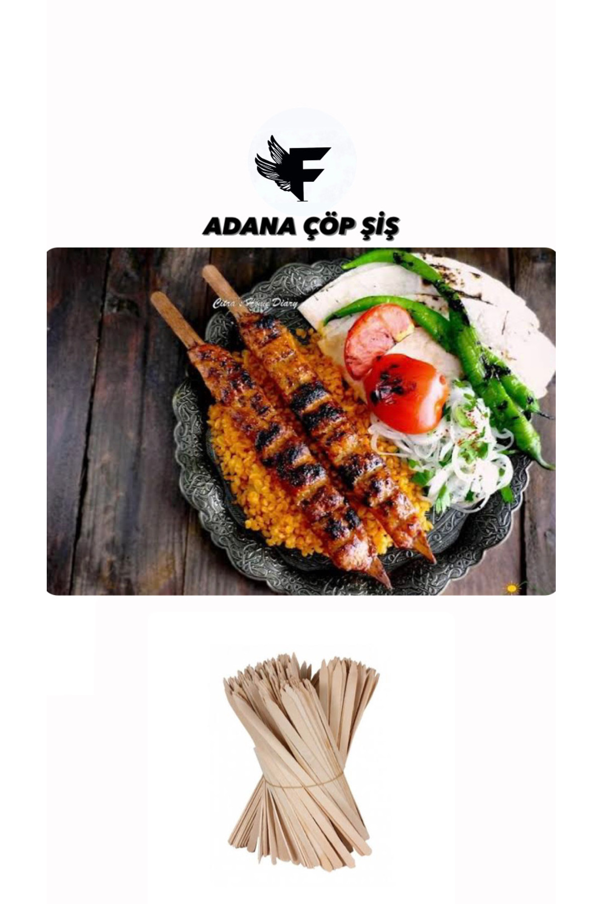 1500 adet Çöp Şiş Adana 100 lü 15  paket 5