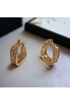 DaliShop Zirkon Taşlı Kare Küpe