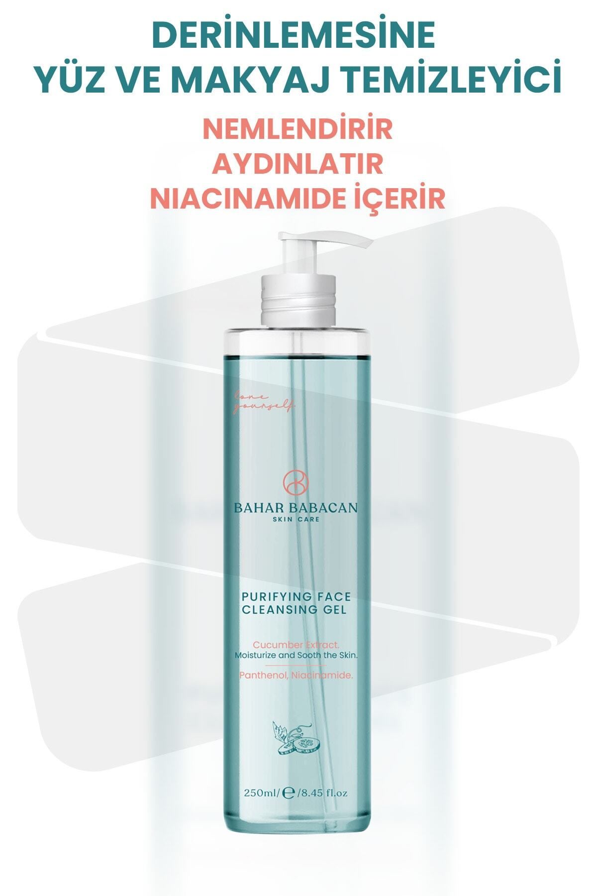 Bahar Babacan-Purifying Facial Cleansing and Face Wash Gel with Niacinamide and Cucumber Extract 250ml 2