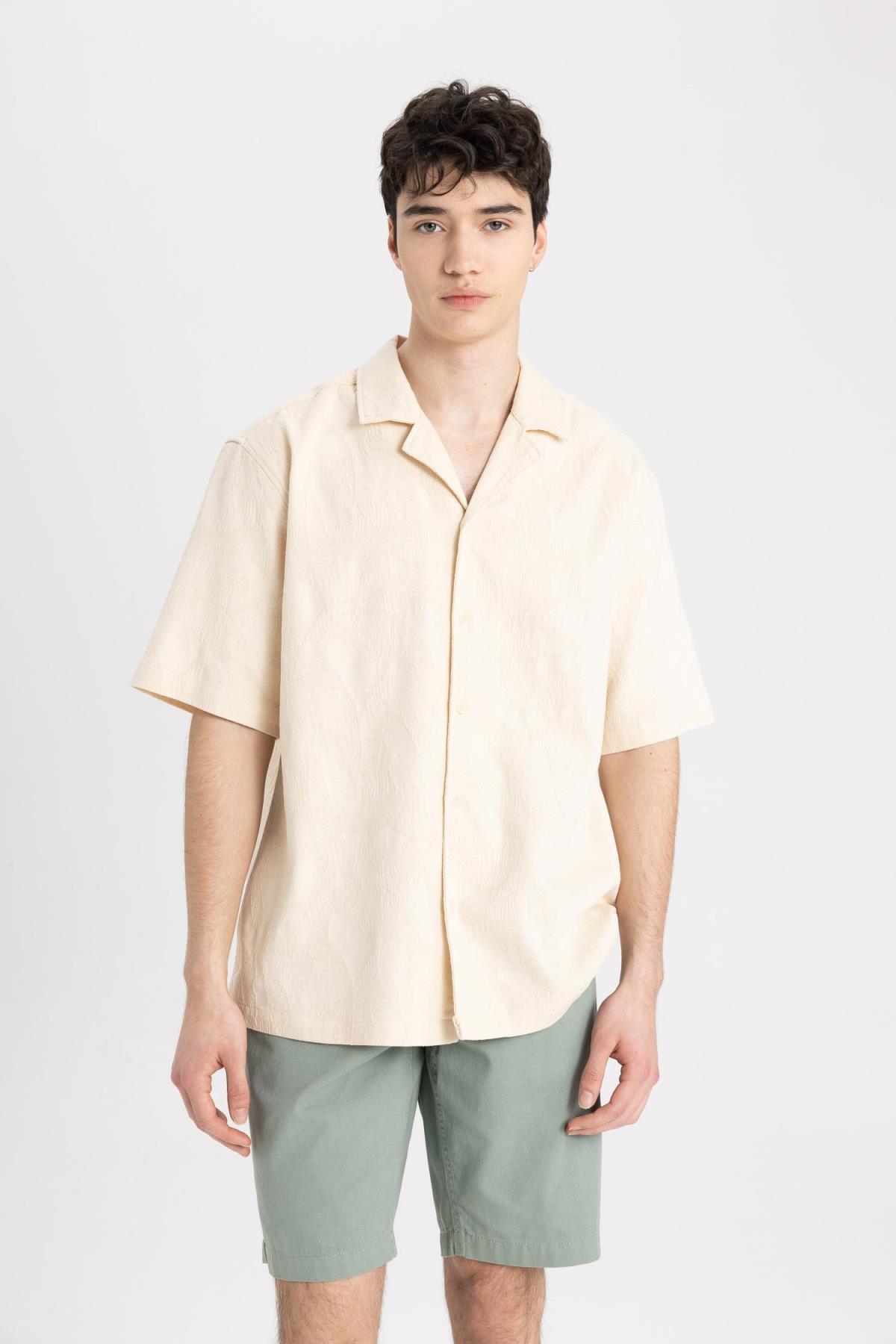 پیراهن مردانه دفاکتو | B7398AX24SM Defacto - Image 4