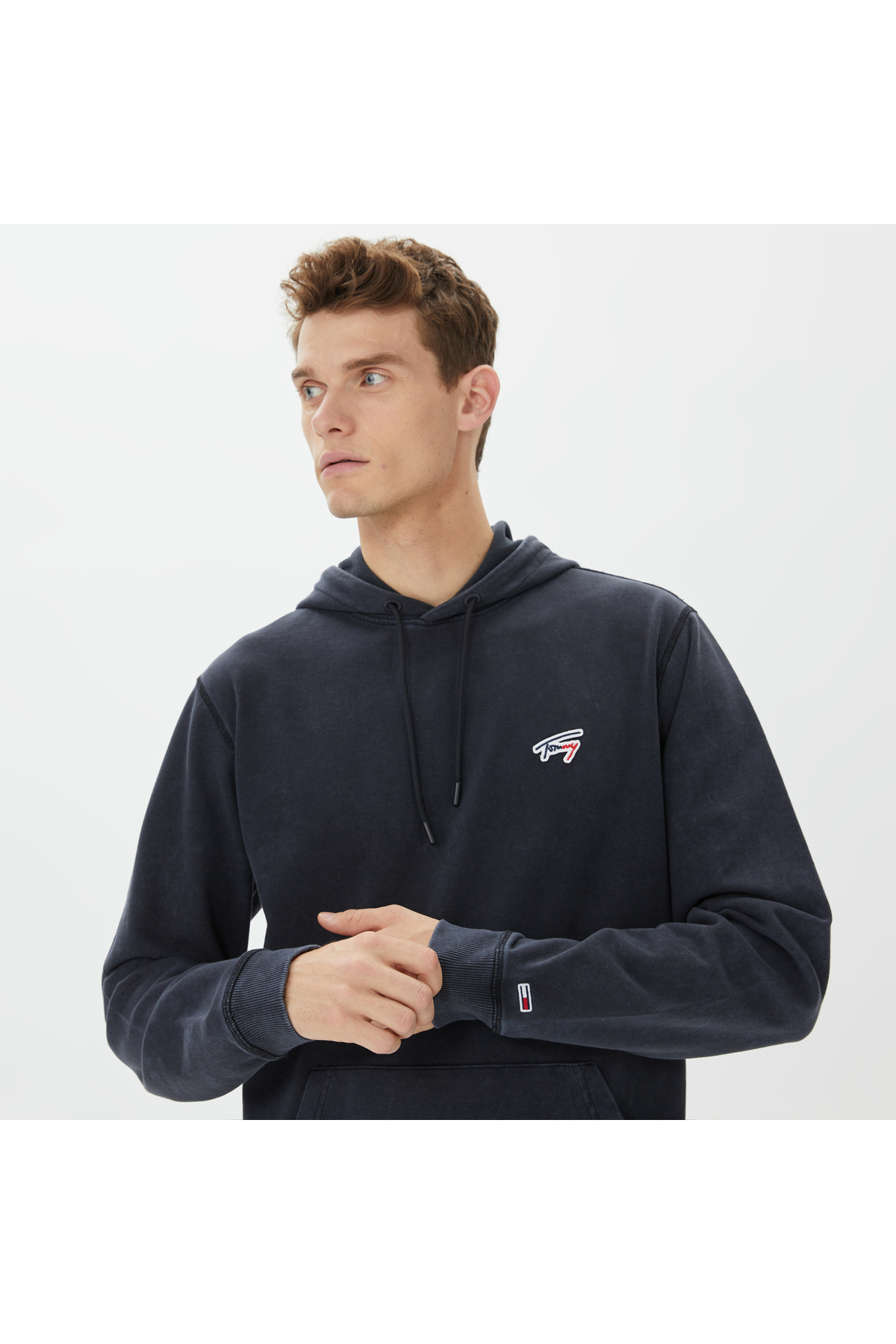سویشرت مردانه مشکی تامی هیلفیگرTommy Hilfiger | DM0DM17912 اورجینال - تصویر 4