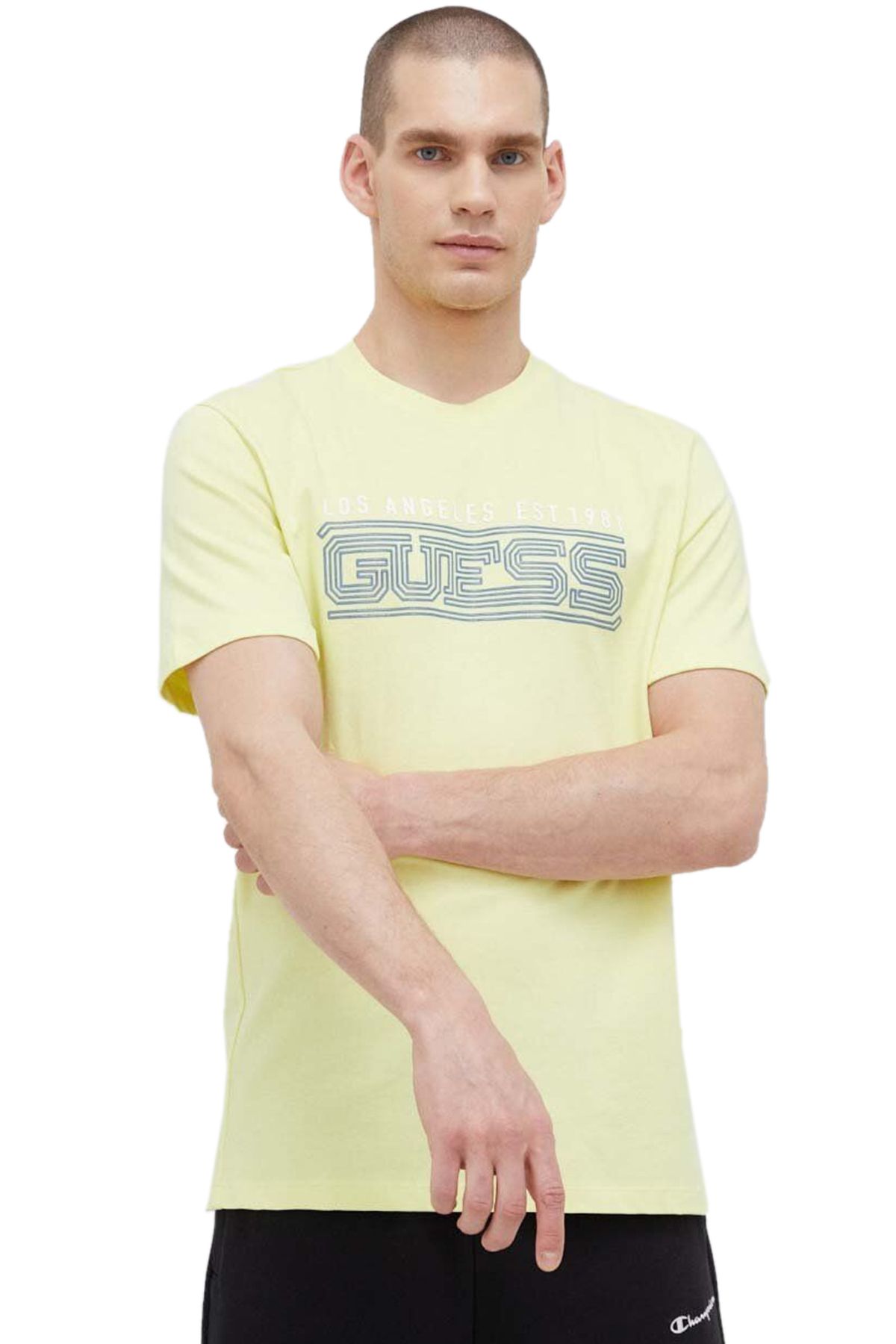 تی شرت سبز مردانه کوربین اورجینال Guess
