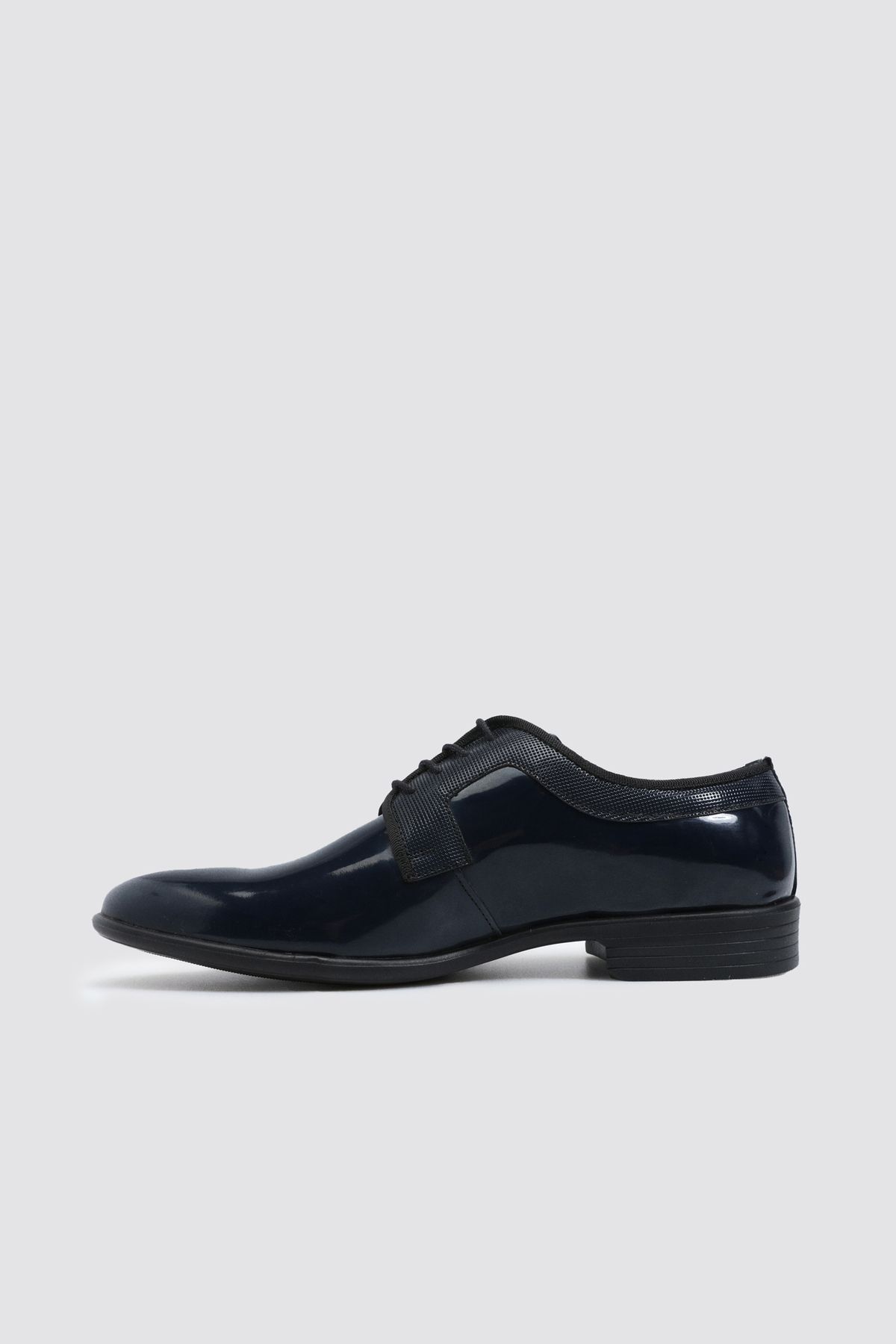 D'S Damat DS Groom Navy Blue Patent Leather Tuxedo Shoes
