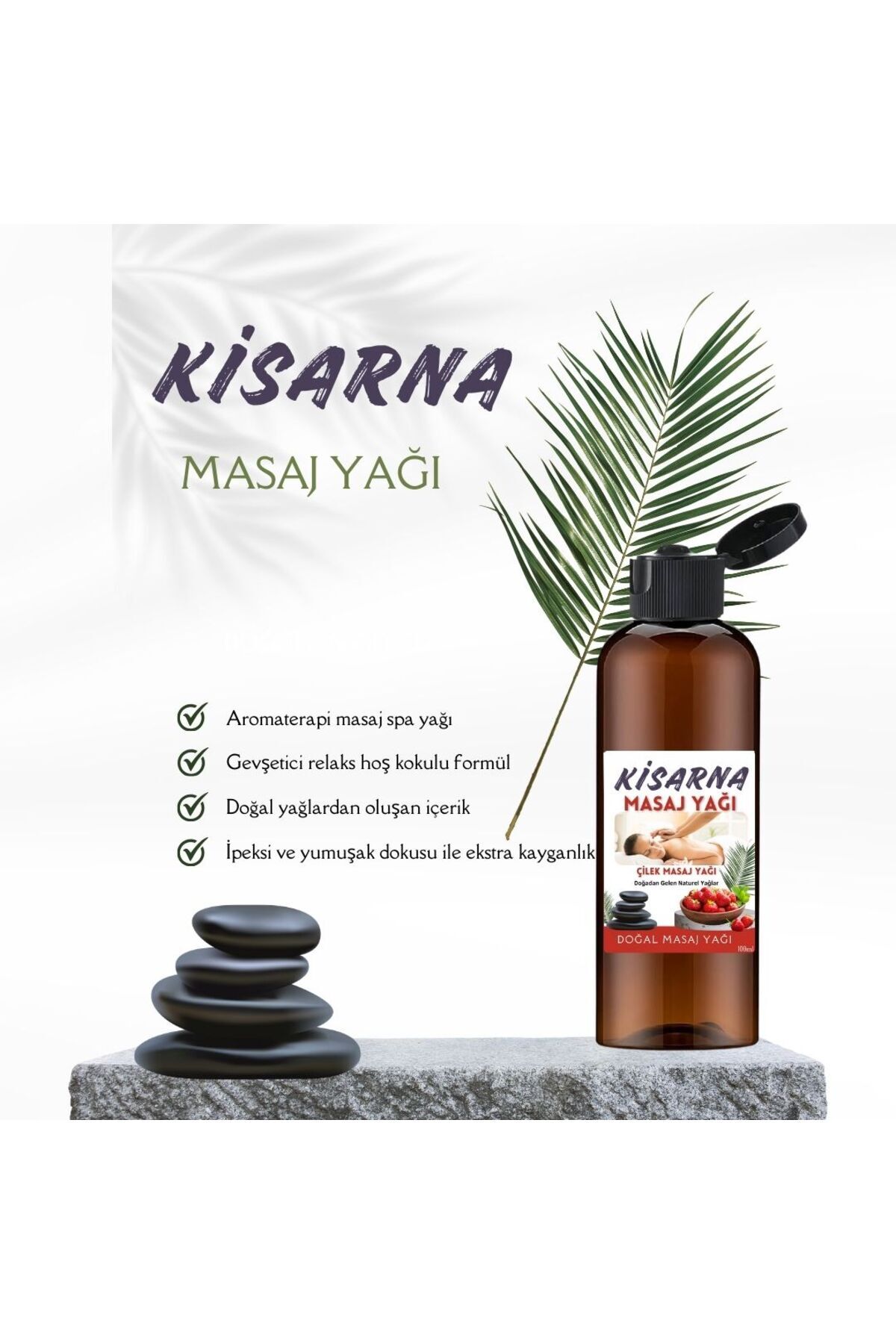 Masaj Yağı Aromatik Çilekli Kayganlaştırıcı Masaj Spa Keyfi Bay Egzotik Kokulu Tüm Vücuda 4