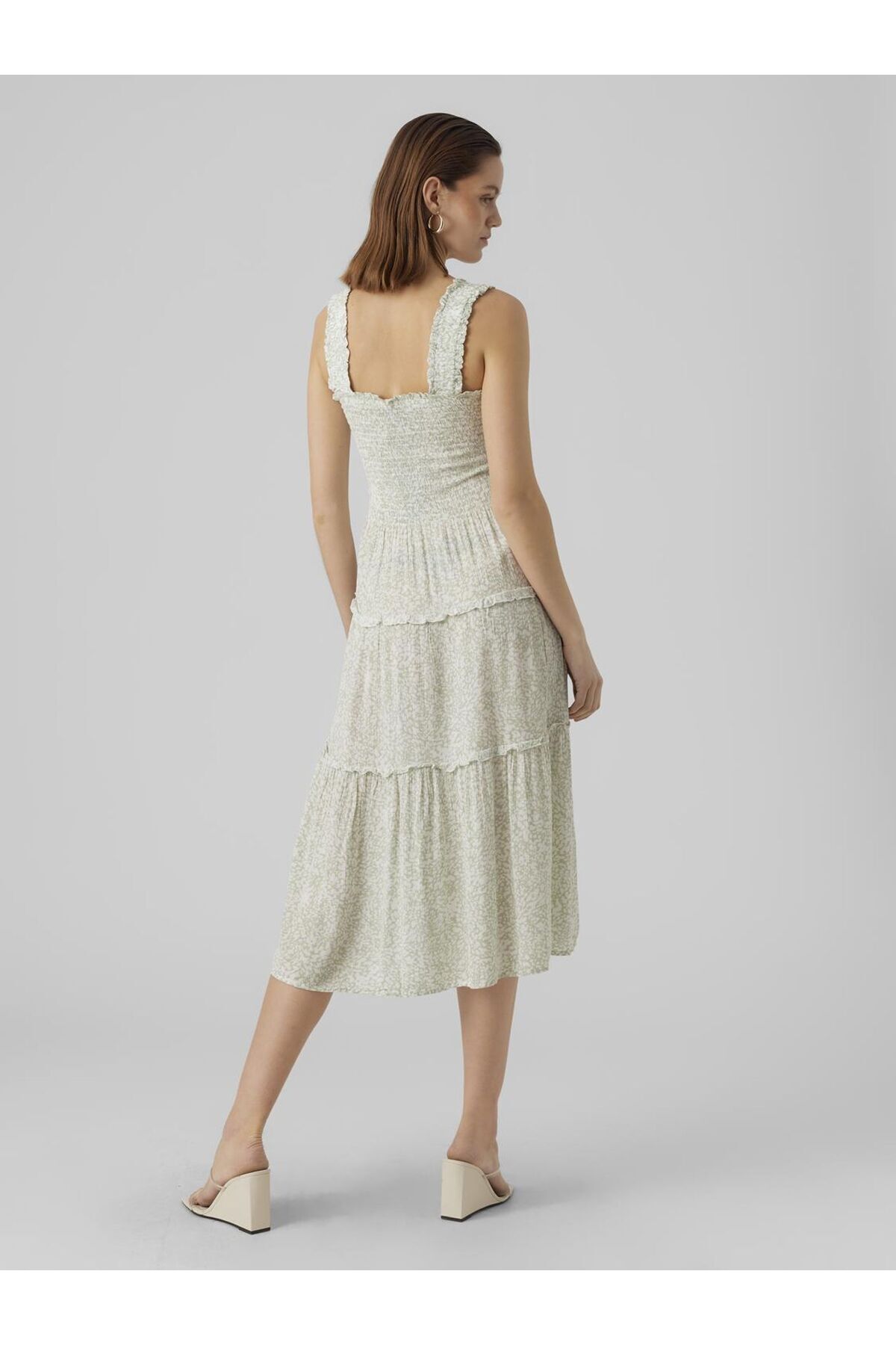 Vero Moda-Kleid VMMENNY SL SMOCK CALF DRESS WVN GA 3
