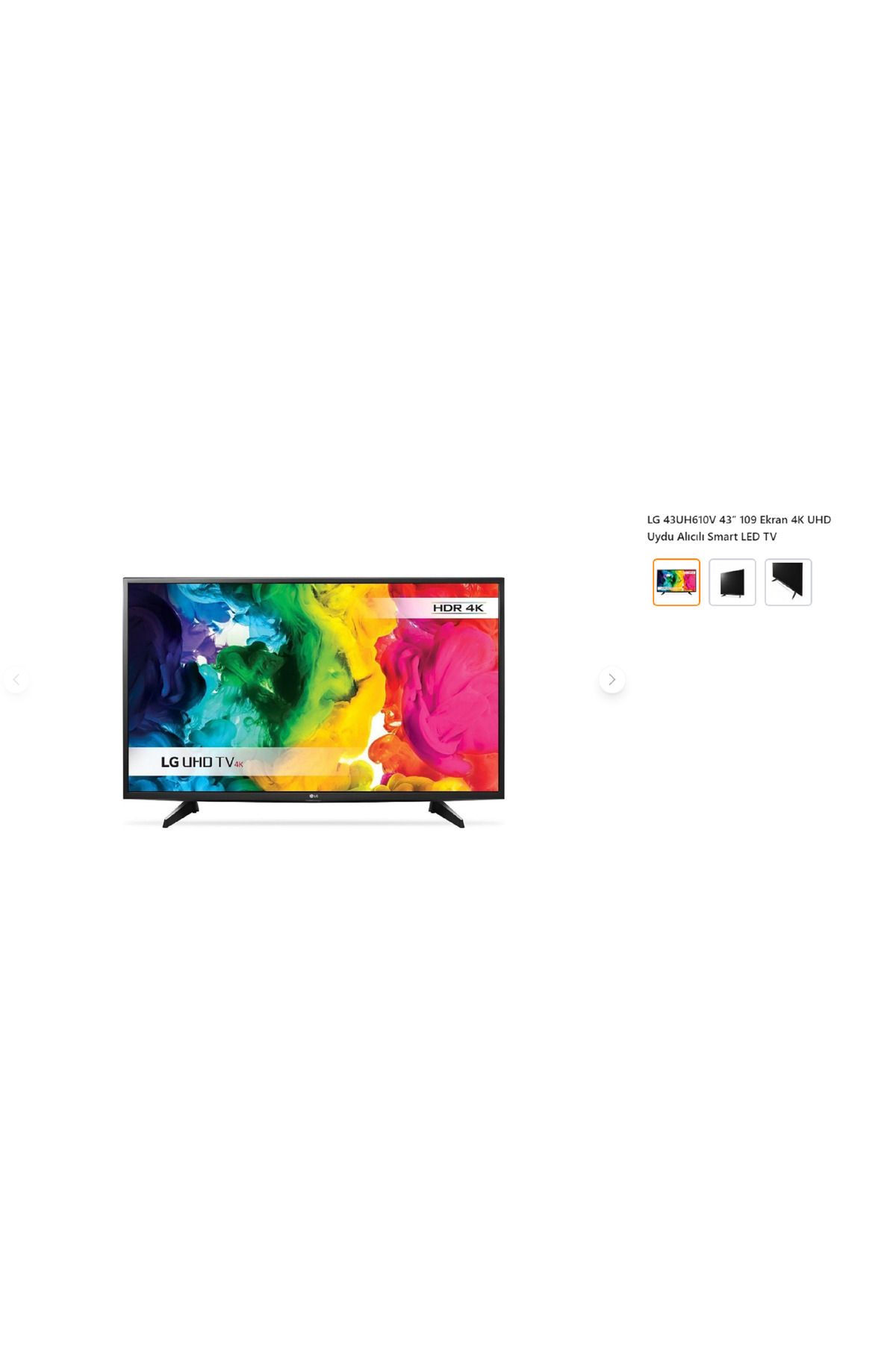 Lg 43uh610vteŞhİr YenİlenmİŞ 4k Smart Uydulu Led Tv Fiyatı Yorumları Trendyol 7353