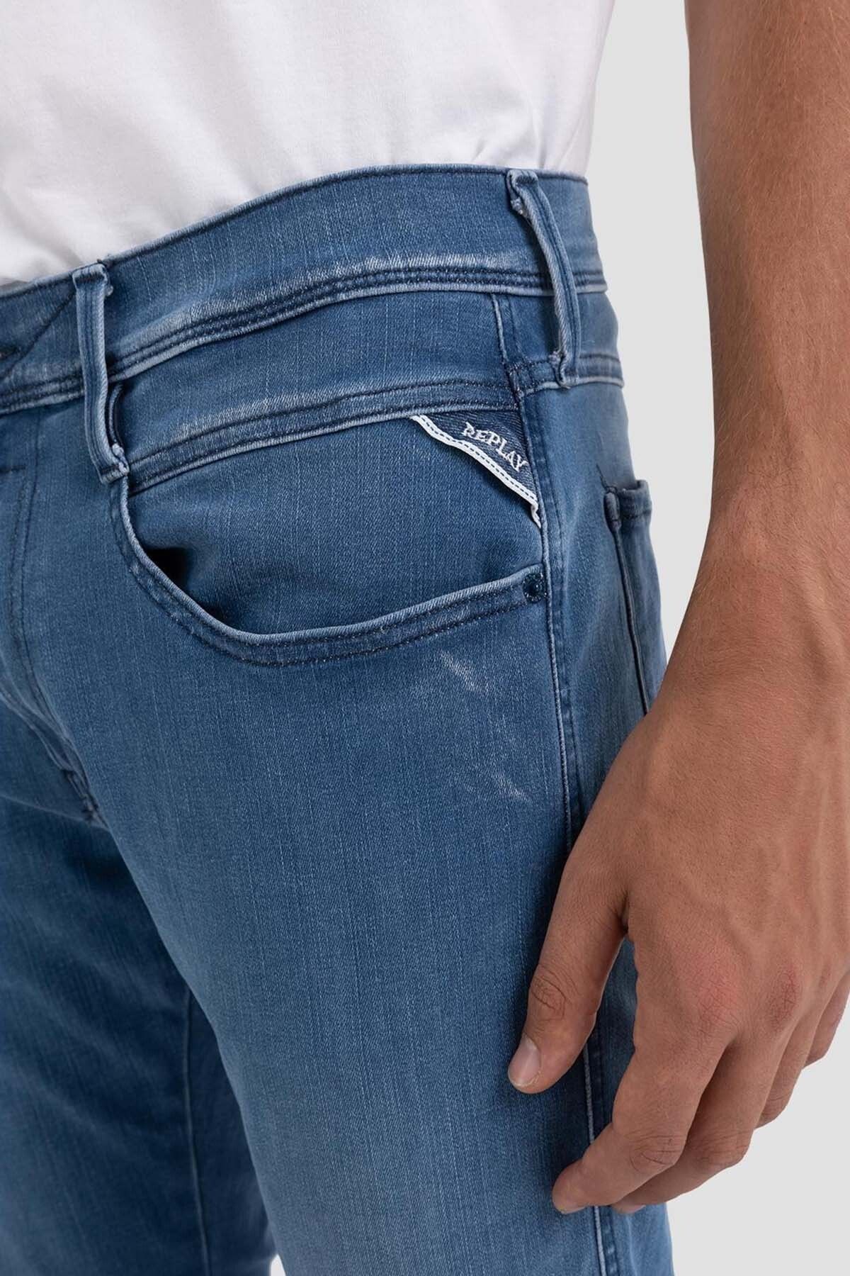 شلوار جین مردانه HYPERFLEX مجدداً از JEANS 38 BLUE ANBASS استفاده مجدد کرد Replay