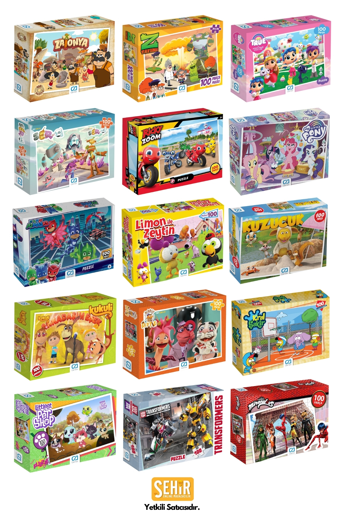 CA Games True ve Gökkuşağı Krallığı Lisanslı 100 Parça 34x24cm