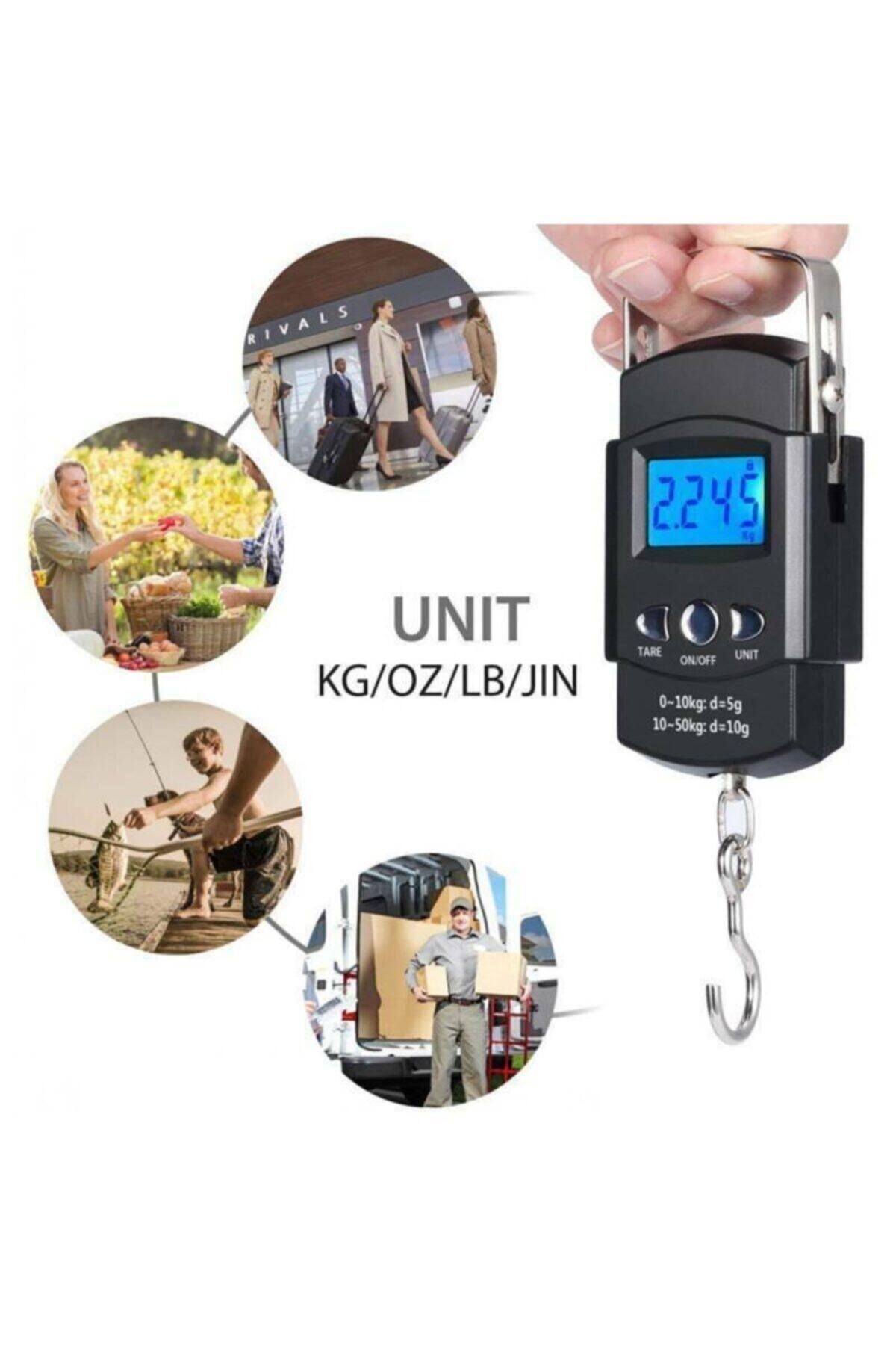 Janva Elektronik Dijital El Kantarı 50 Kg Terazi Tartı 10 gr Hassas