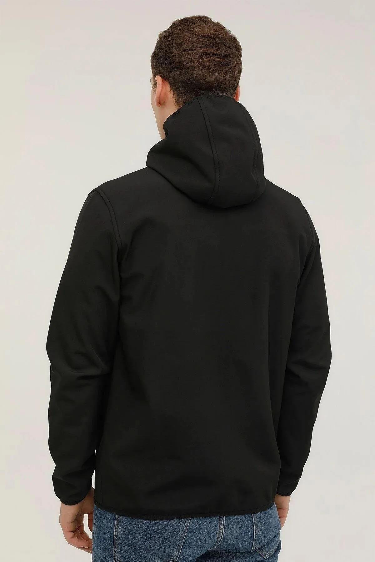 کاپشن lumberjack لامبرجک مردانه Softshell با داخل پشم 3W میلی‌لیتر BSC SFTSHELL 1GT16 مشکی اورجینال - تصویر 4