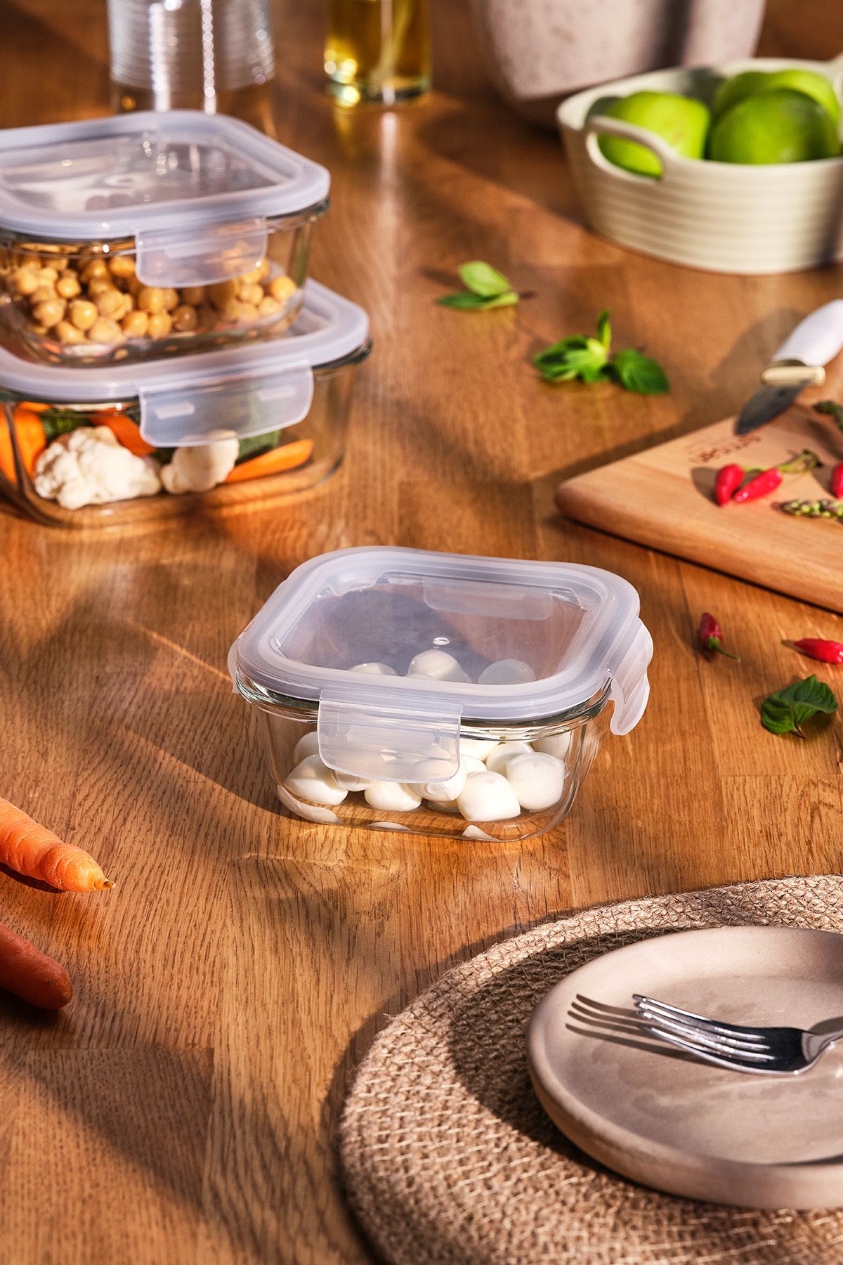Emsan-Luna 520 ml Borosilicate Storage Container 4