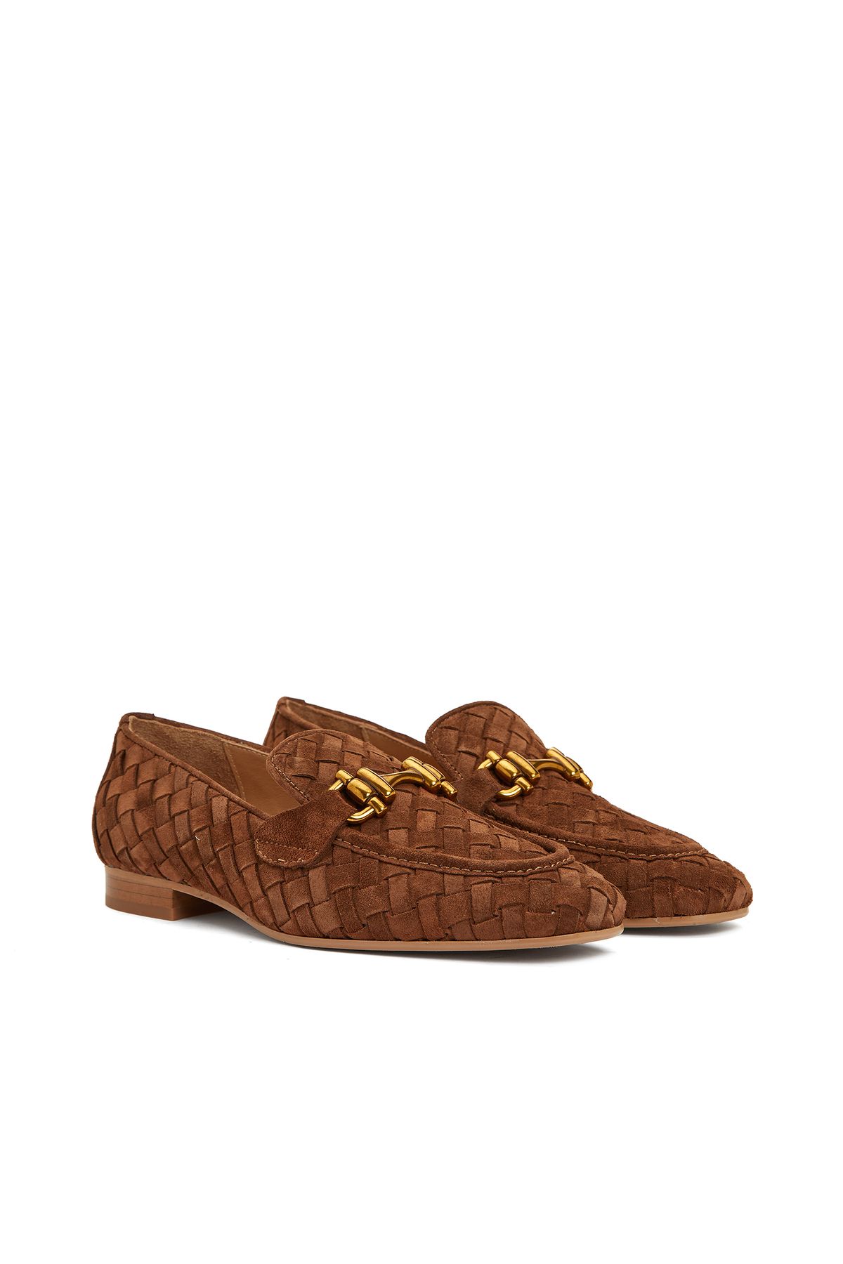 لوفر چند رنگ زنانه Loafer چرمی Taba اورجینال Divarese