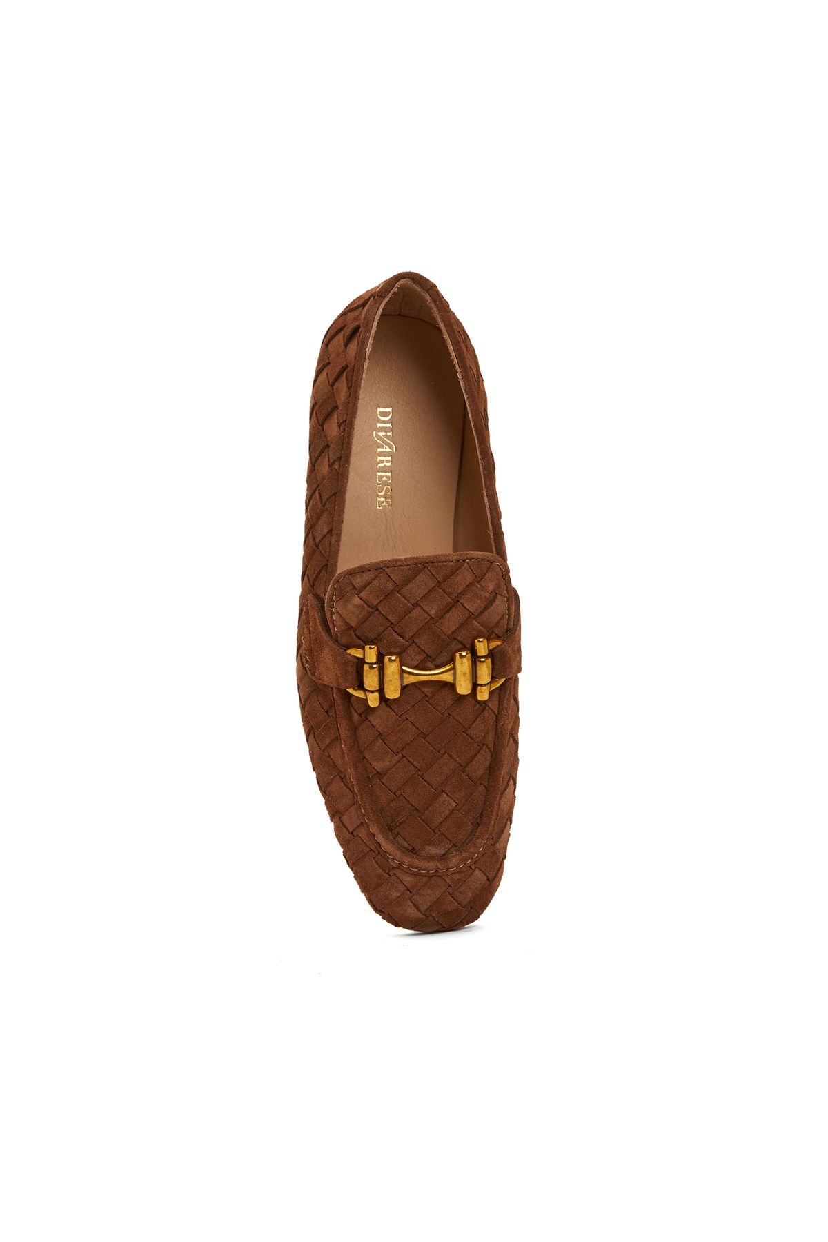 لوفر چند رنگ زنانه Loafer چرمی Taba اورجینال Divarese