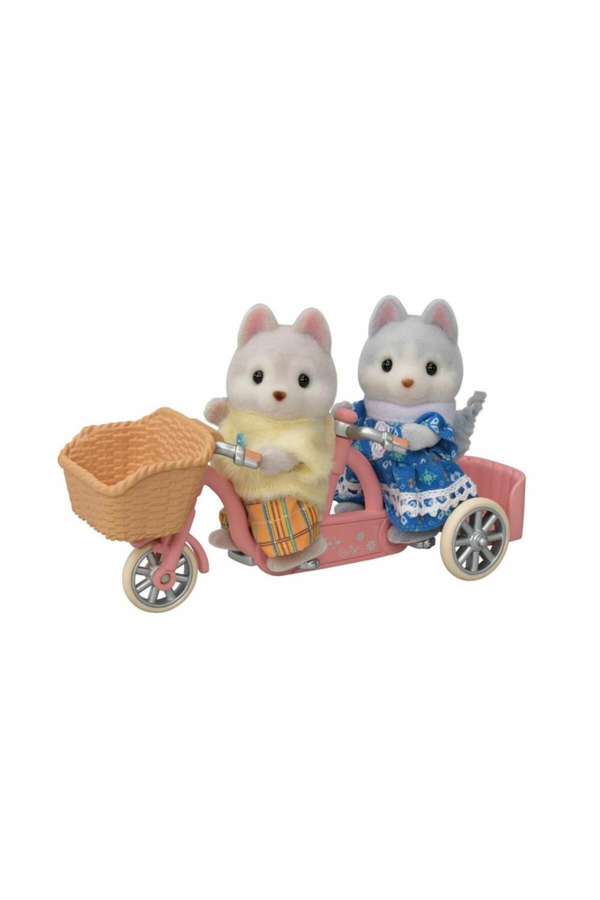 NessiWorld Nessi World 5637 Sylvanian Families Tandem Bisiklet Ve Haskiler 3 Ya Oyuncak