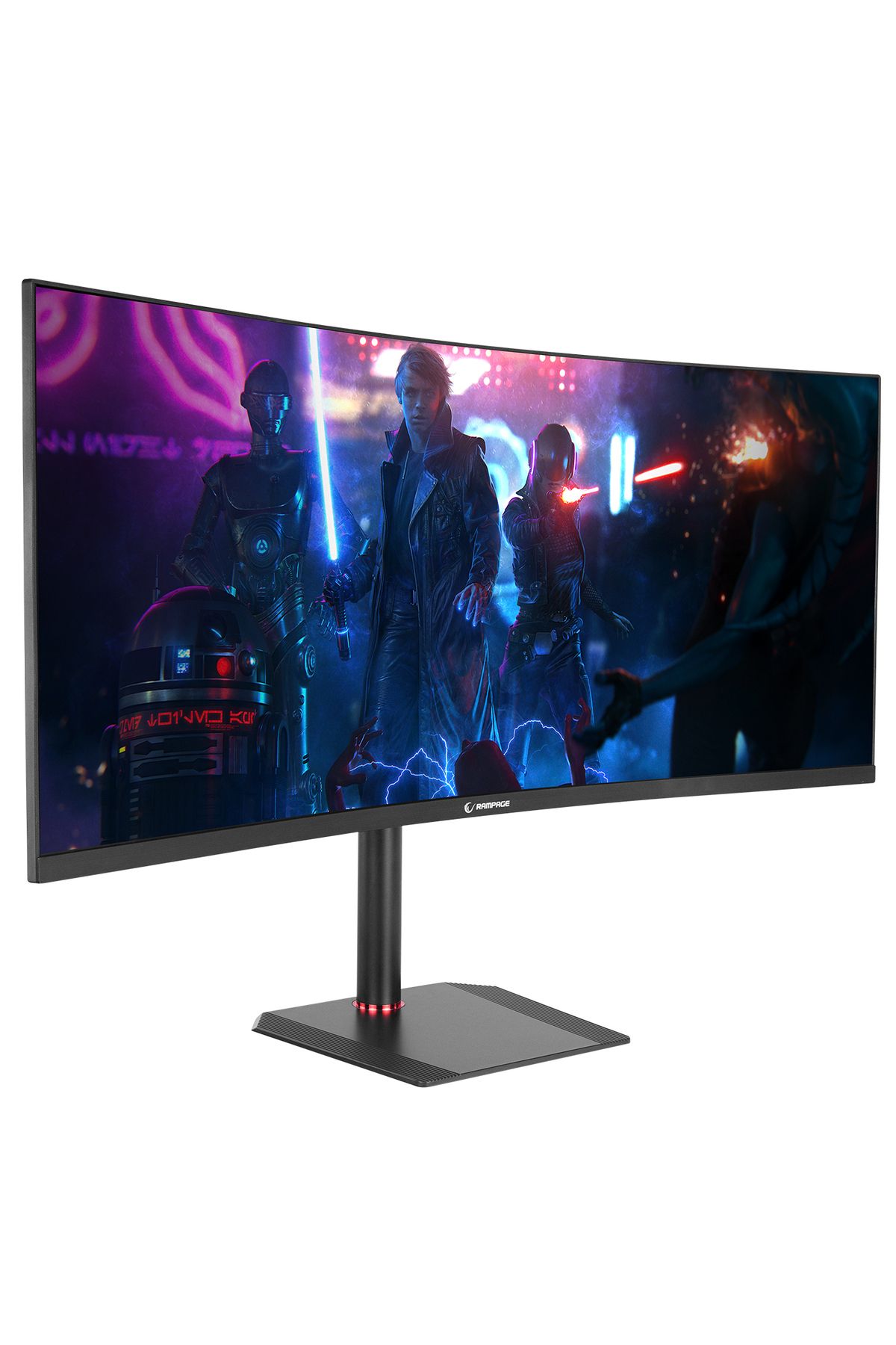 BLACK EAGLE BE34R165QC 34 165Hz 1ms CSOT VA WQHD 2K Freesync RGB Pivot Curved Oyuncu Monitörü - 2
