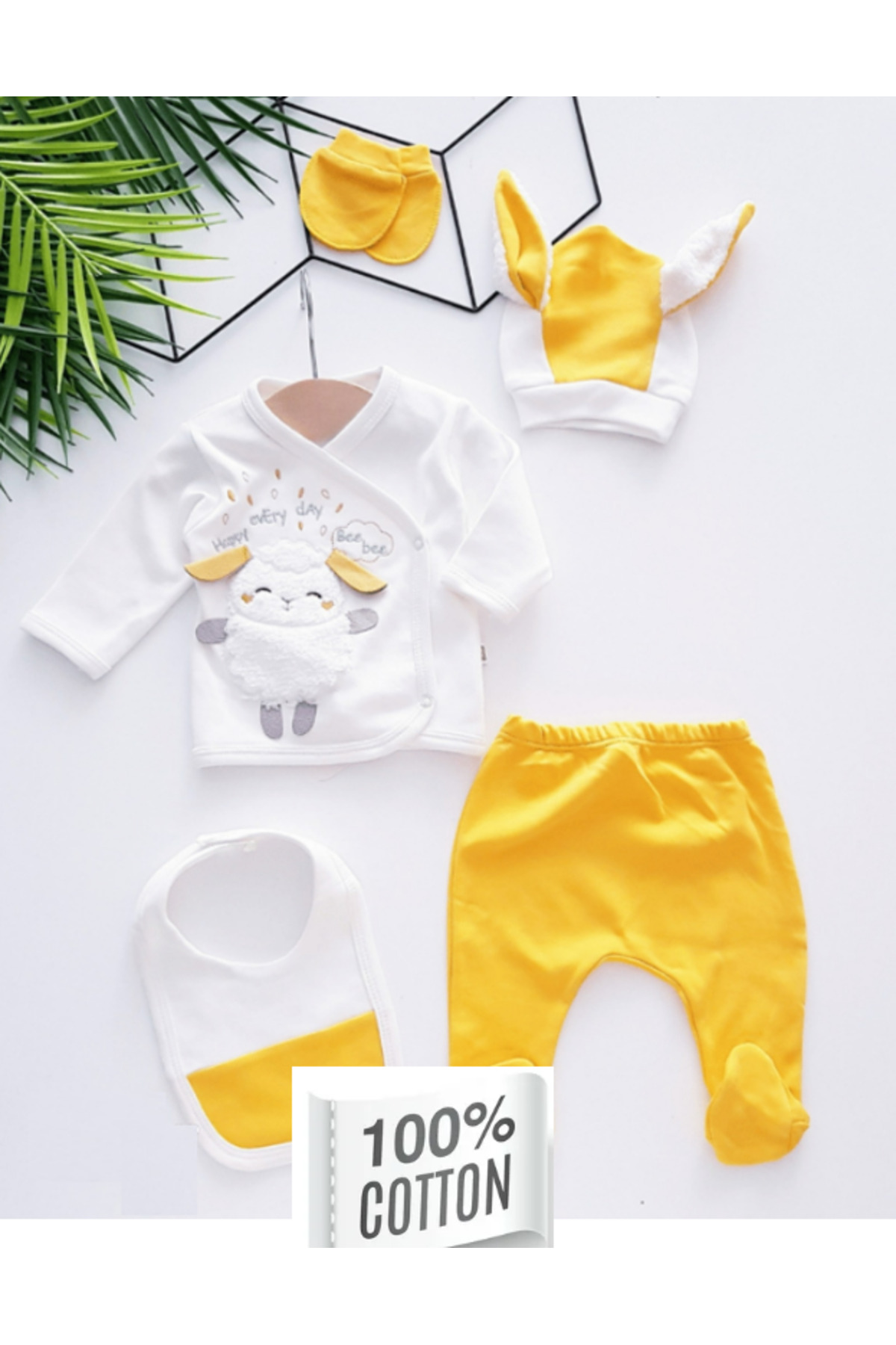 organic fabric hospital issue set of 5 100% cotton