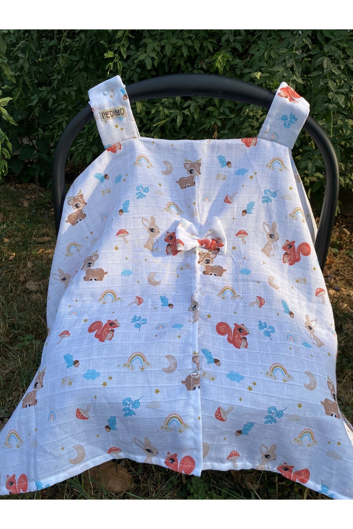 Pedimu Fiyonk Müslin Puset Örtüsü %100 Cotton fotoğrafı 2 (önizleme)