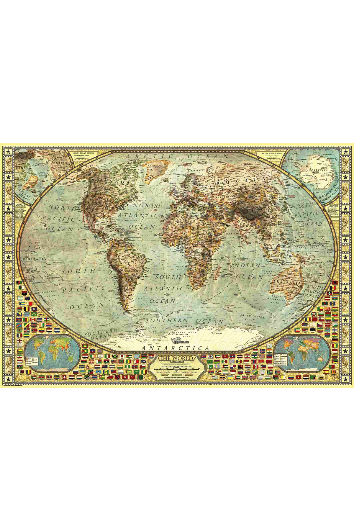 Casse Tete 2000 Anatolian World Map Jigsaw Puzzle - 2000 Piece
