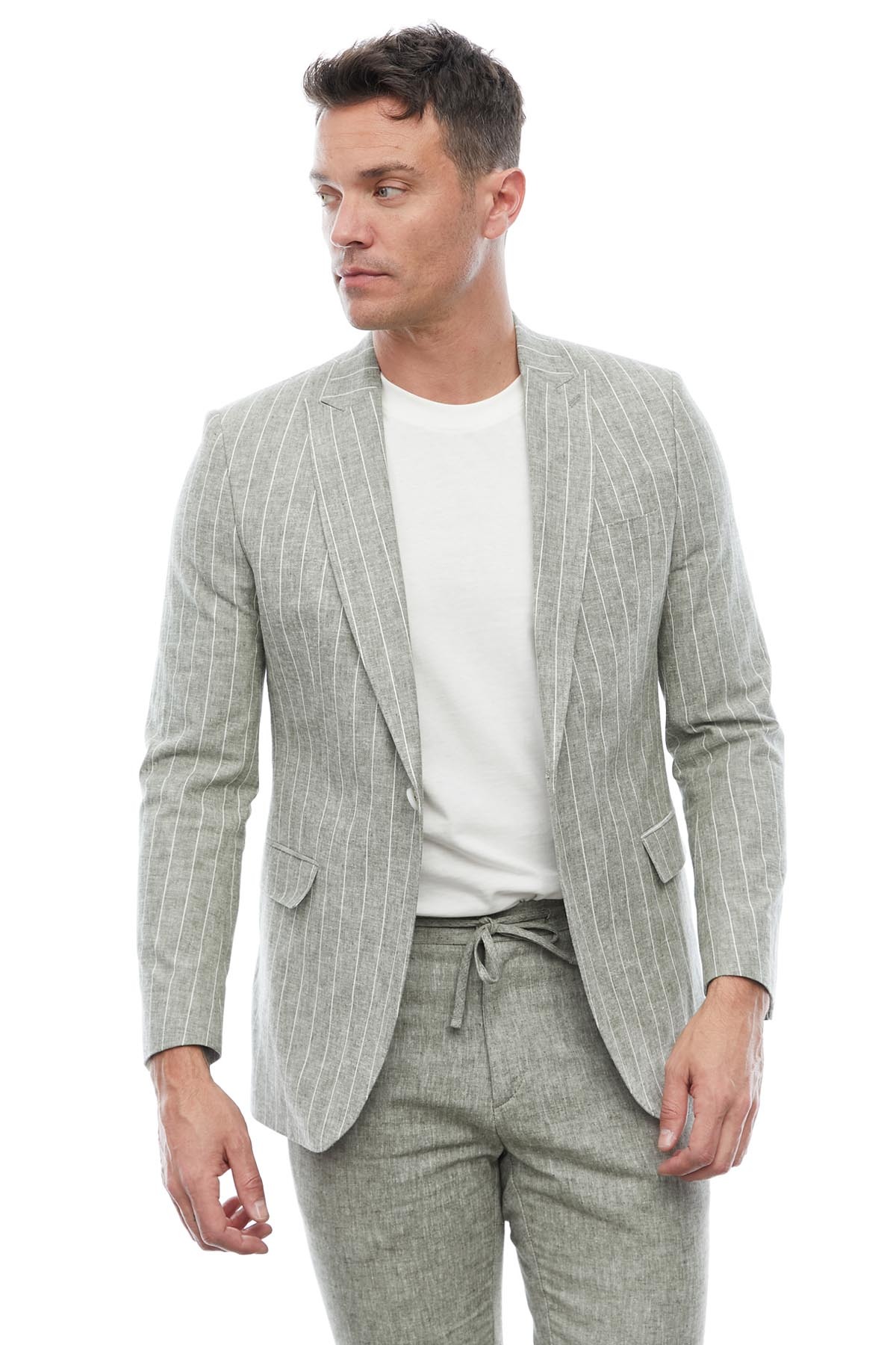 ژاکت مردانه خاکی PAULMARK | 32161123732I اورجینال - تصویر 2