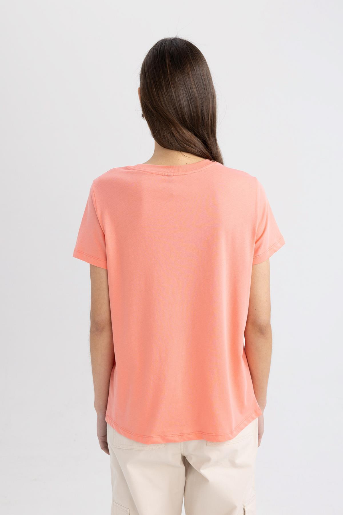 تی شرت زنانه دفاکتو | C6605AX24SM Defacto - Image 6