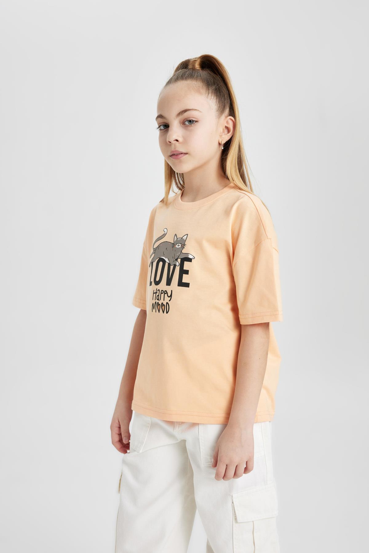 تی شرت دخترانه دفاکتو | B5127A824SM Defacto - Image 5