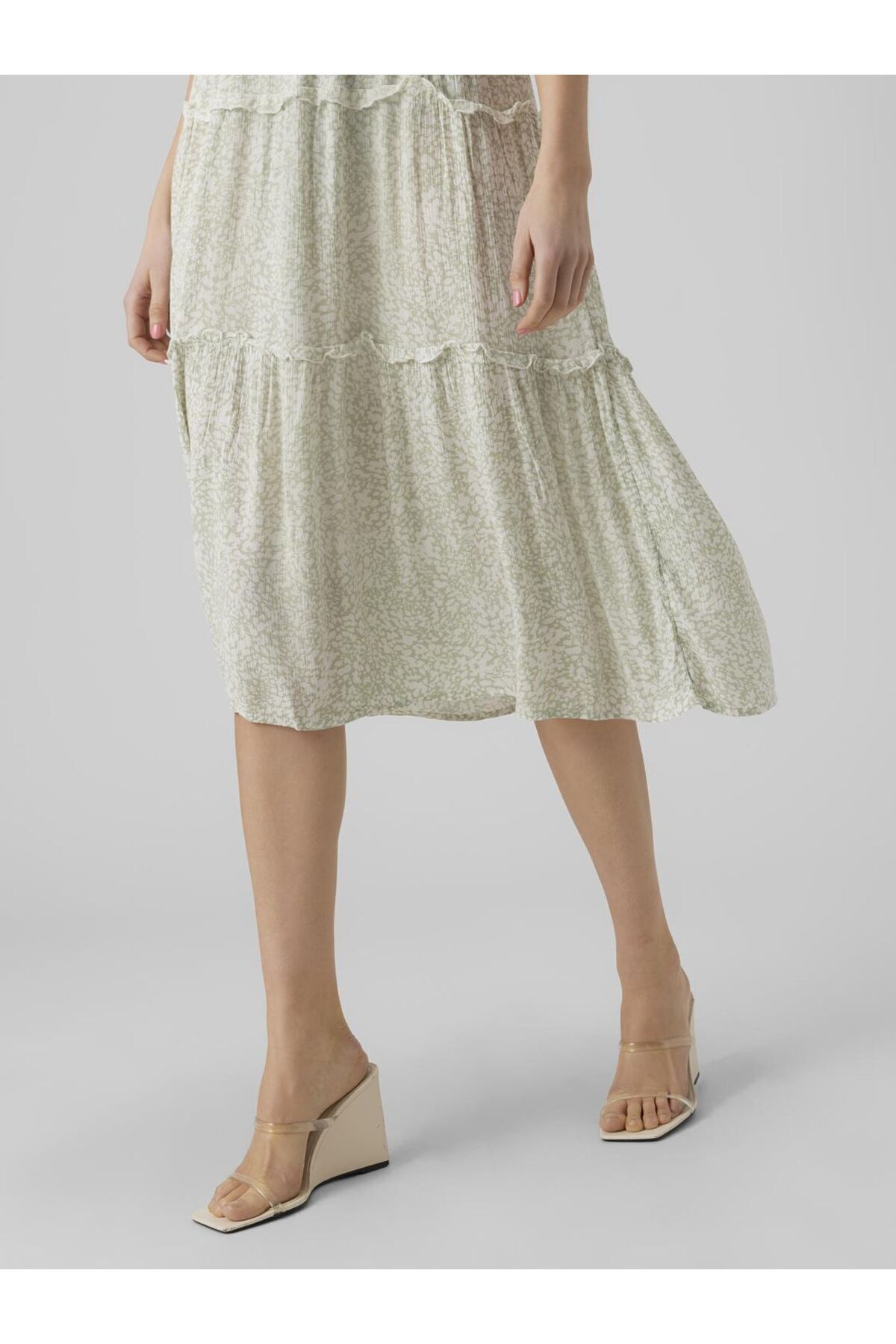 Vero Moda-Kleid VMMENNY SL SMOCK CALF DRESS WVN GA 5