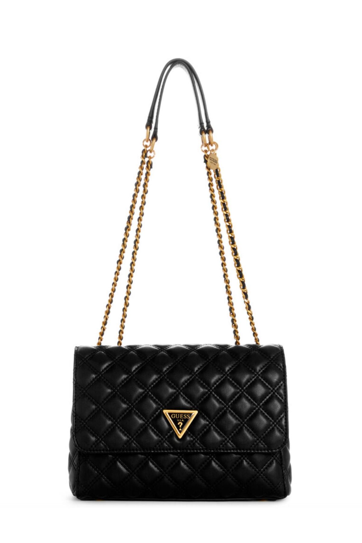 Black handbag guess deals