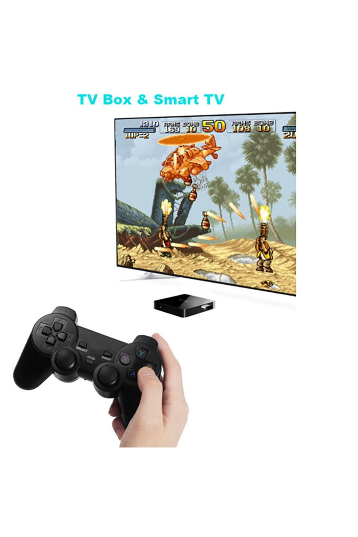 Choice-GAMINJA 2.4G Wireless Gamepad Non-Linear Trigger Button For Windows 7 PC, Smart TV, Game Box 5